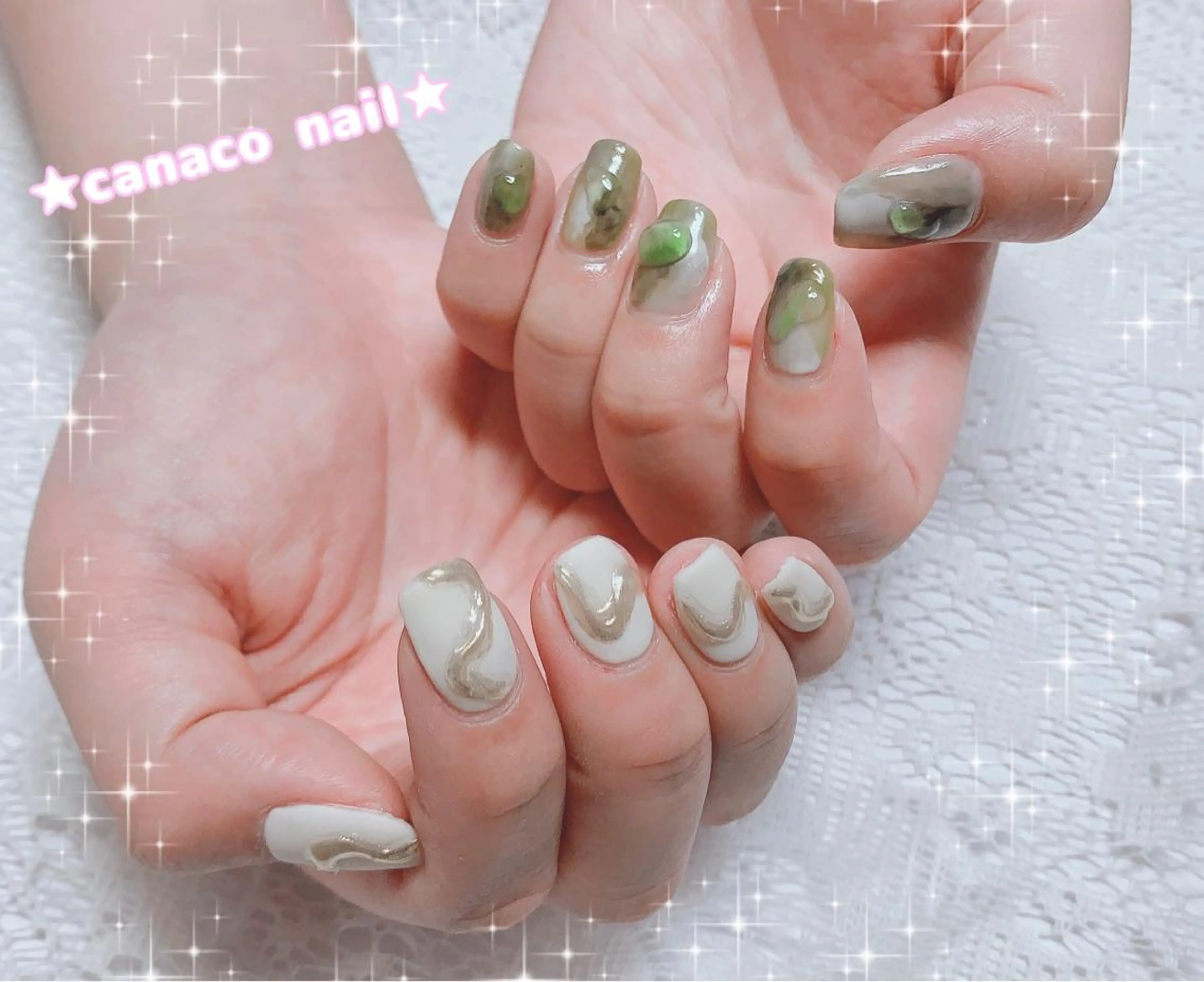 ネイル アートネイル ジェルネイル ミラーネイル ニュアンスネイル パラジェル Felice所属・ベテランネイル cnc  nailのネイルデザイン