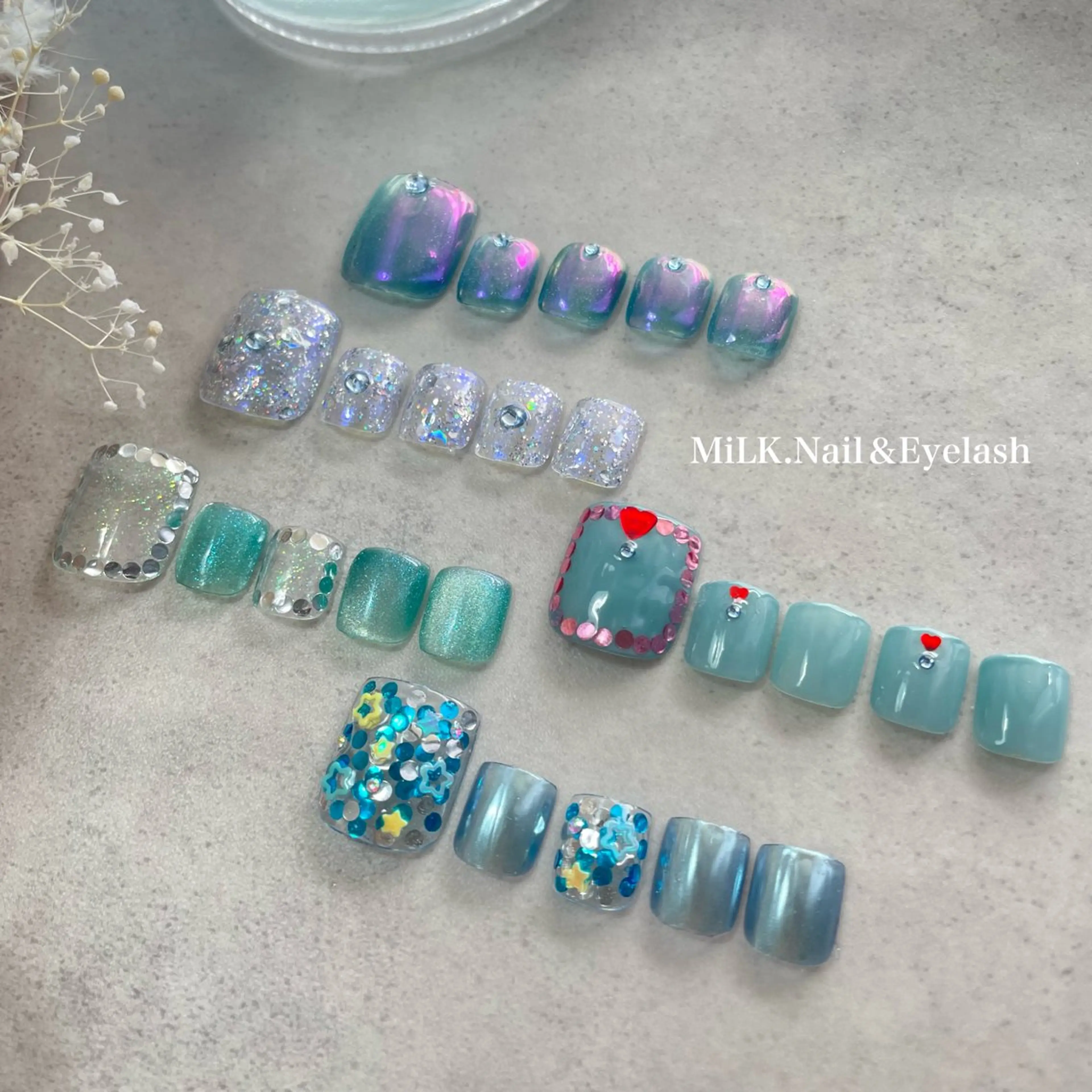 ネイル フットネイル フットネイル MiLK.   Nail&Eyelash所属・MiLK. wakaのマツエク・マツパデザイン