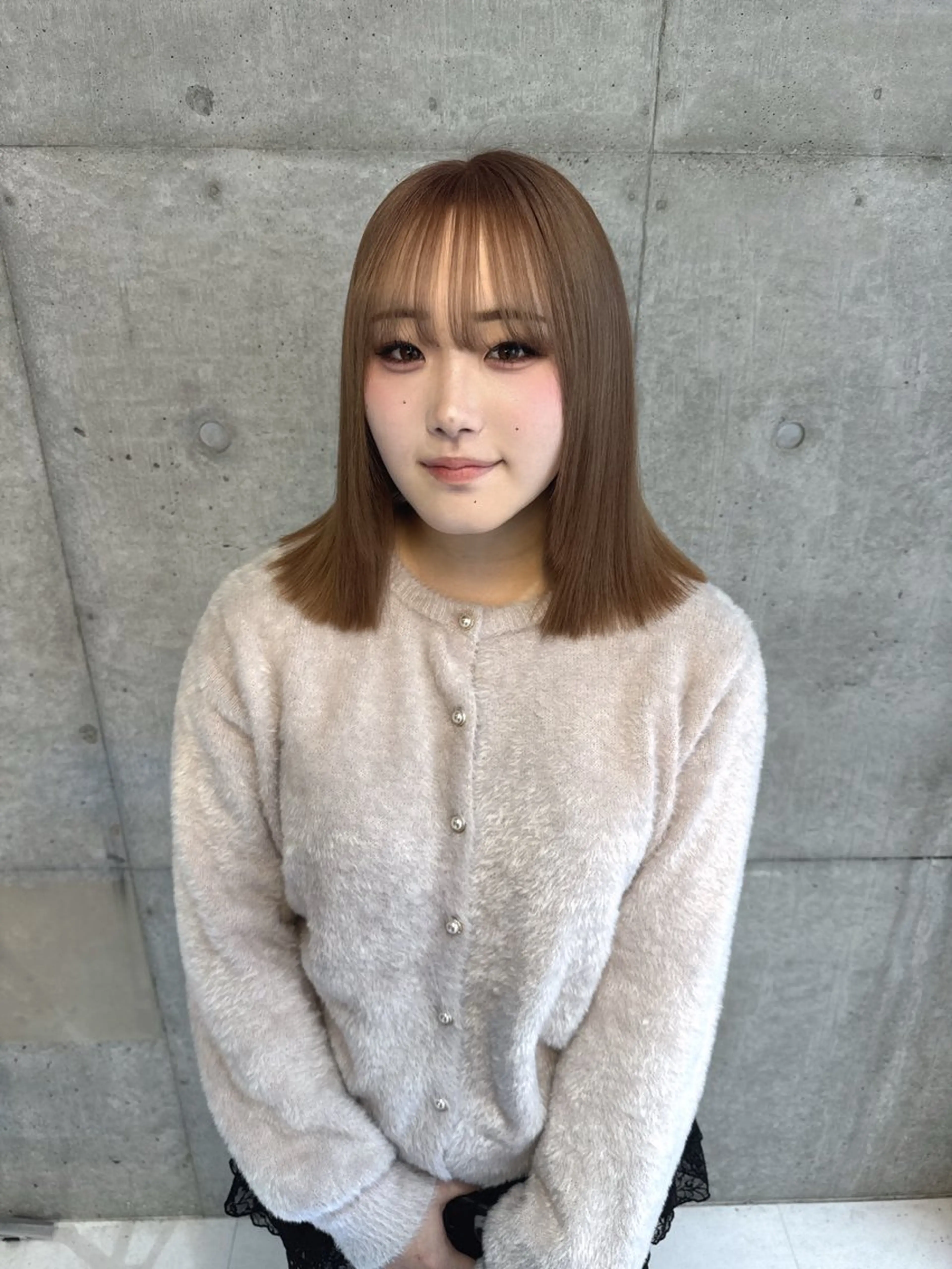 ミディアム カラー ヘアカラー トリートメント ヘアセット パーマ/カラー/ 特化🍇こ〜へい🍇のヘアスタイル