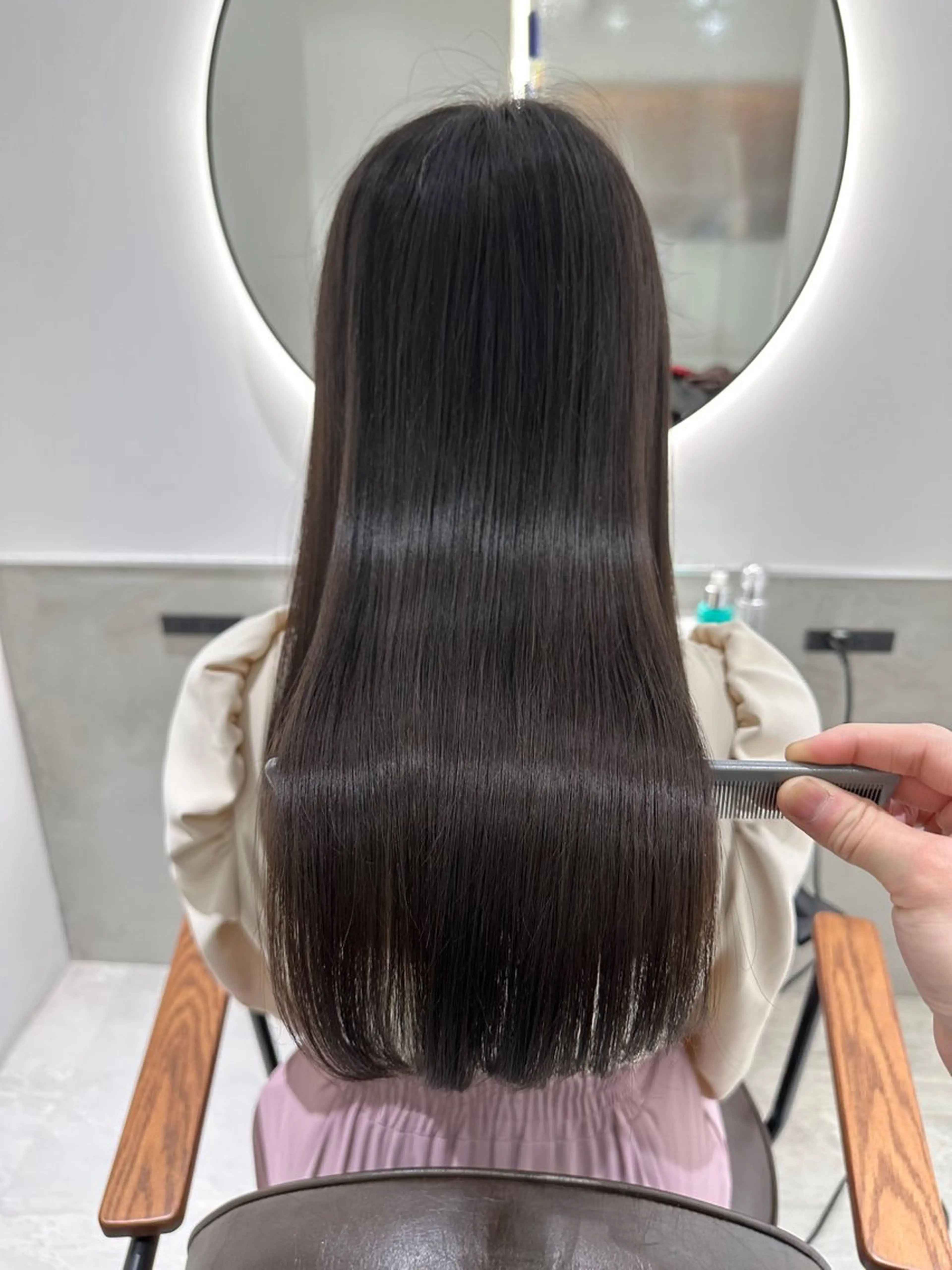 ロング 髪質改善 トリートメント 銀座No.1髪質改善 縮毛矯正/本木のヘアスタイル