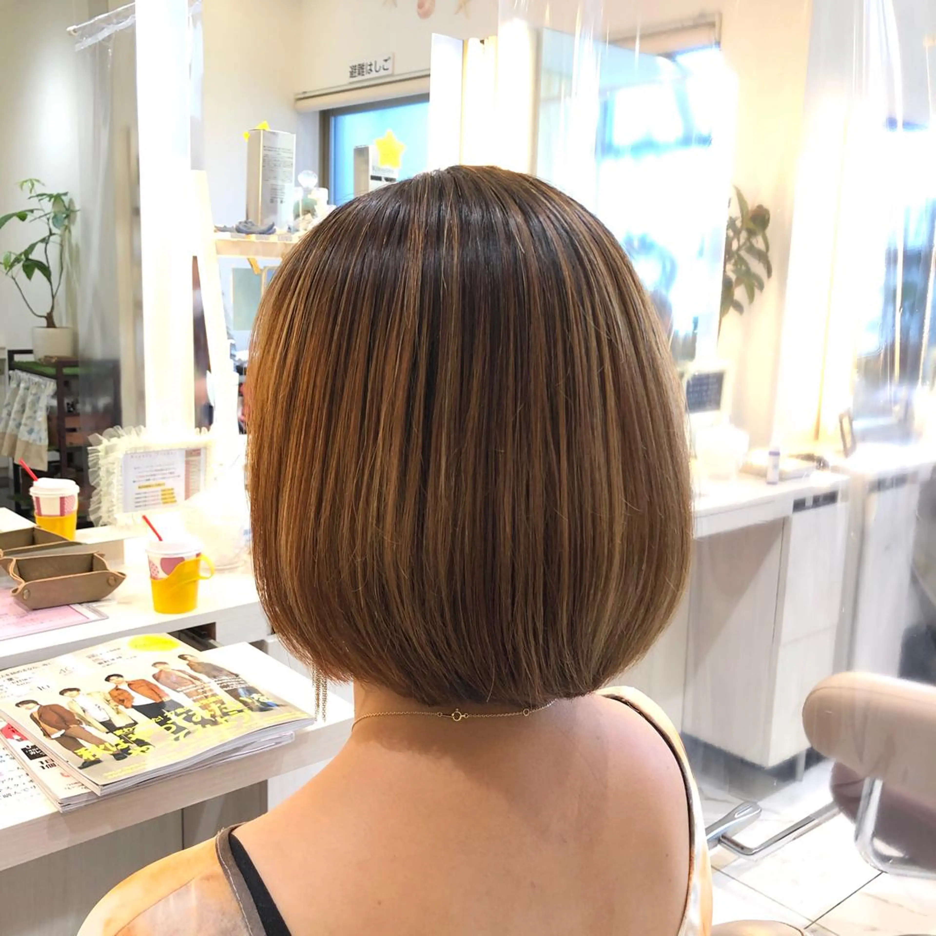 ショート パーマ くせ毛 縮毛矯正 安井　昴 💫ブリーチ縮毛矯正のヘアスタイル