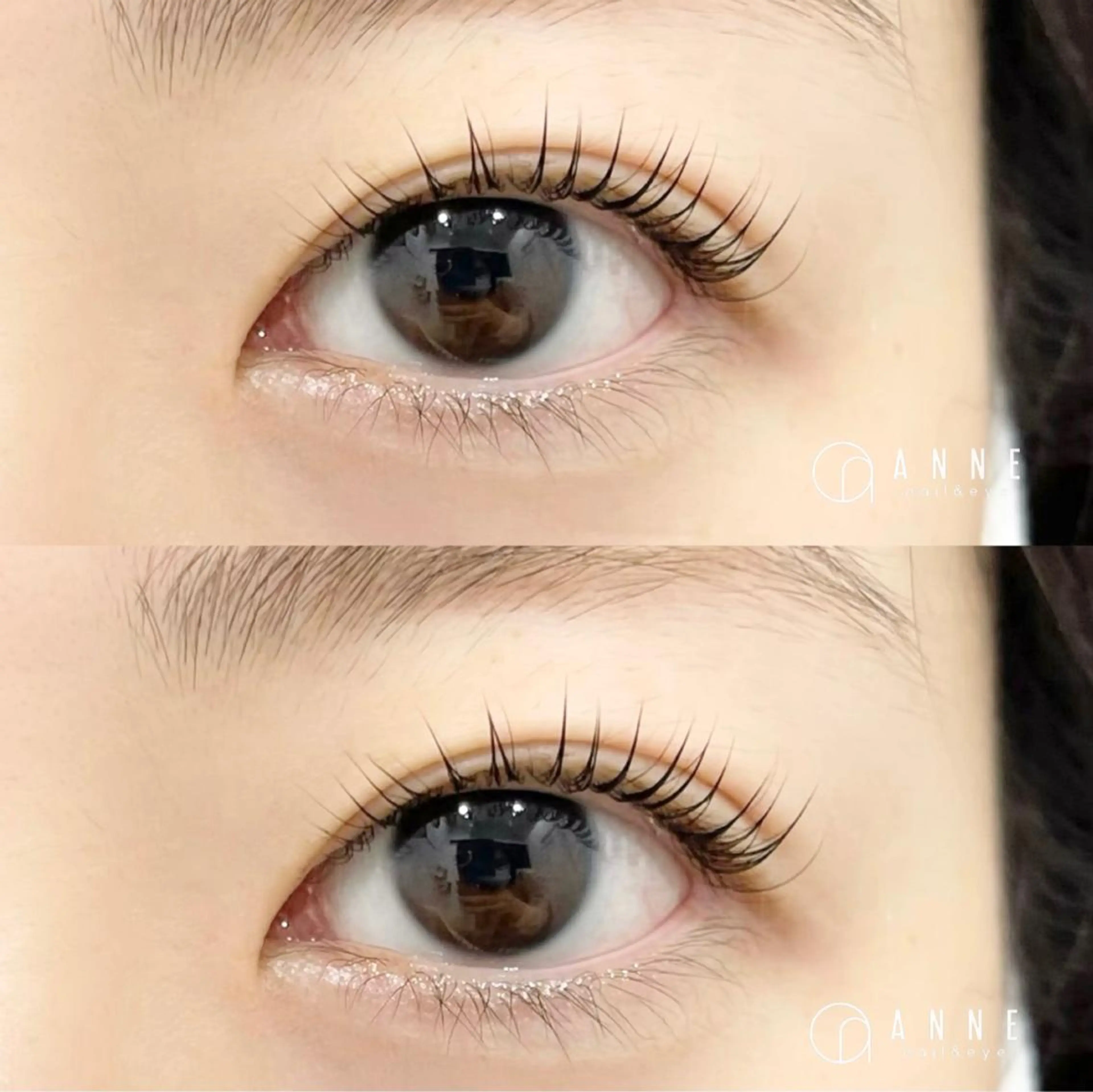 マツエク・マツパ パリジェンヌラッシュリフト 一重×まつ毛パーマ マツパ ANNE梅田ALLYS店所属・高松 せりなのマツエク・マツパデザイン