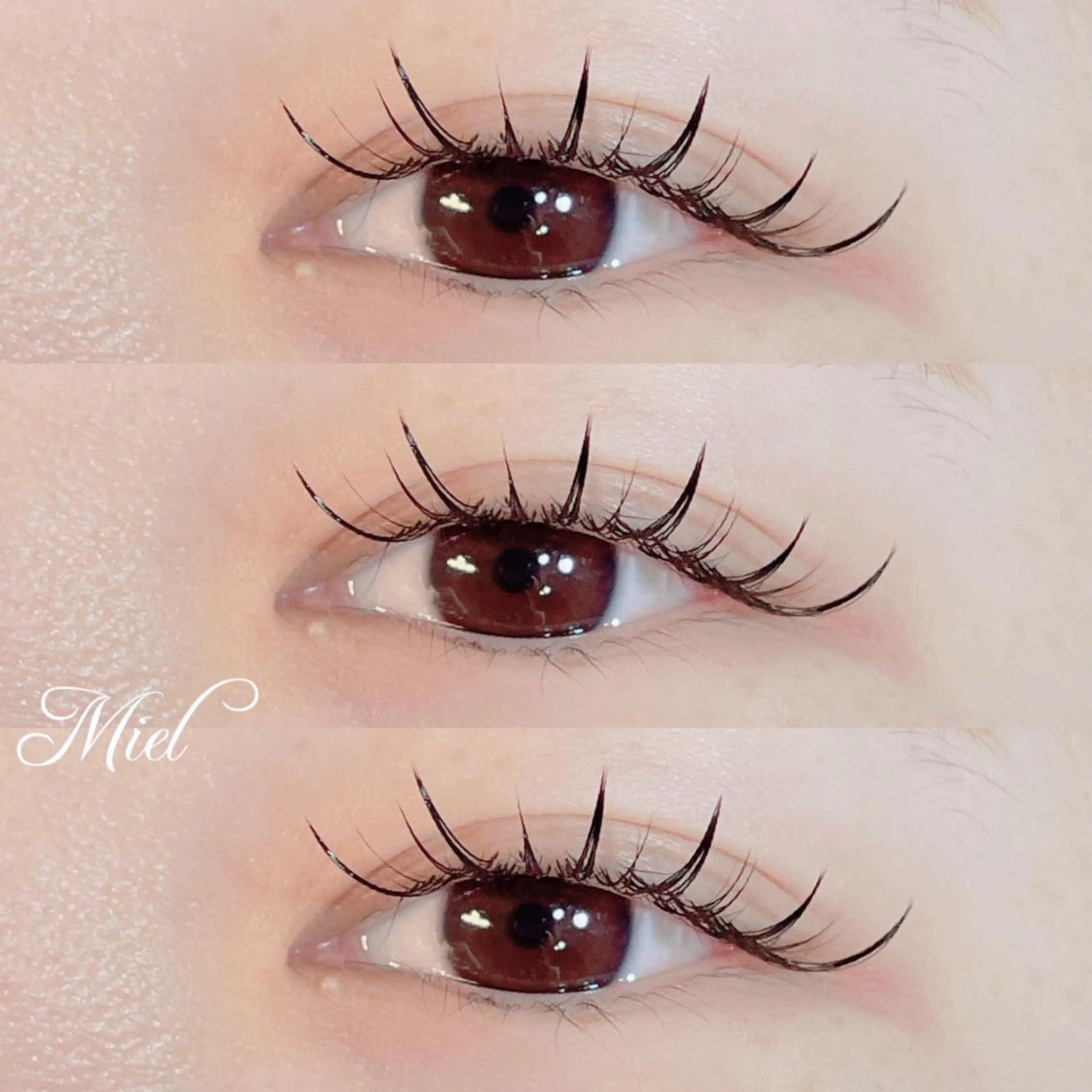 マツエク・マツパ カラーマツエク フラットラッシュ ボリュームラッシュ ワンホンマツエク Mori ✨Mystical✨のマツエク・マツパデザイン