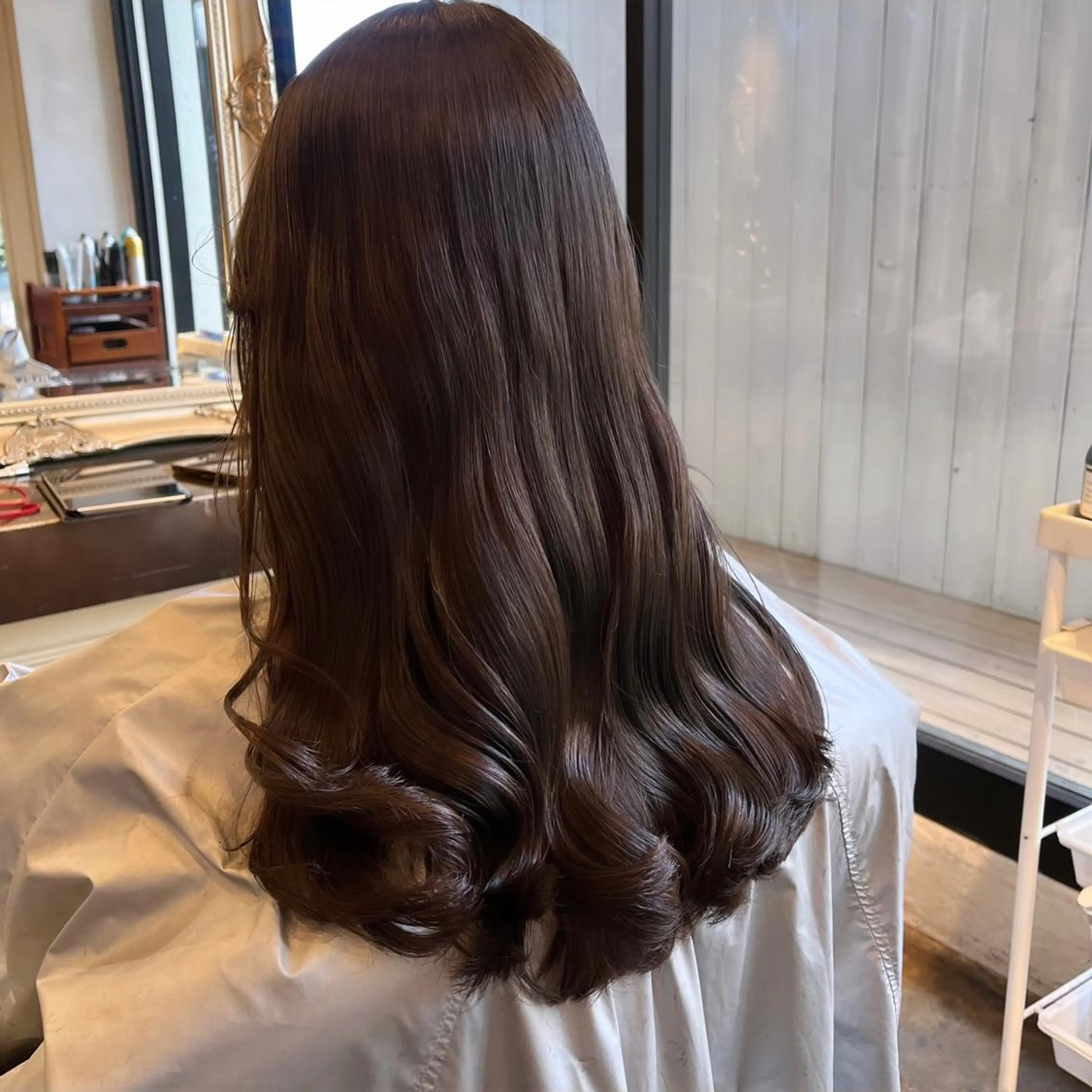 セミロング カット トリートメント 髪質改善/shuki 韓国/代表取締役のヘアスタイル