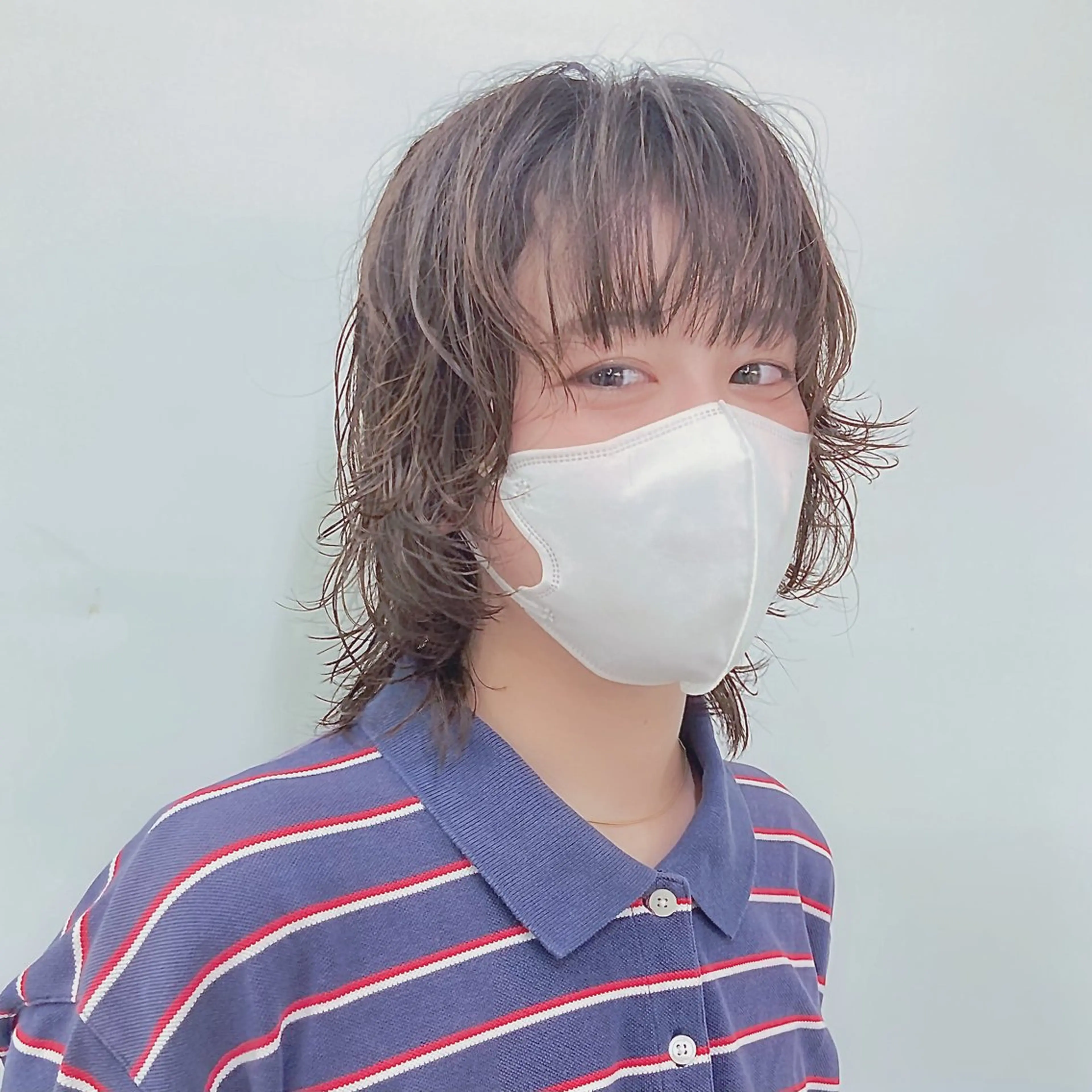 ショート カラー パーマ ヘアアレンジ ウルフレイヤー エクステ/kokiのヘアスタイル