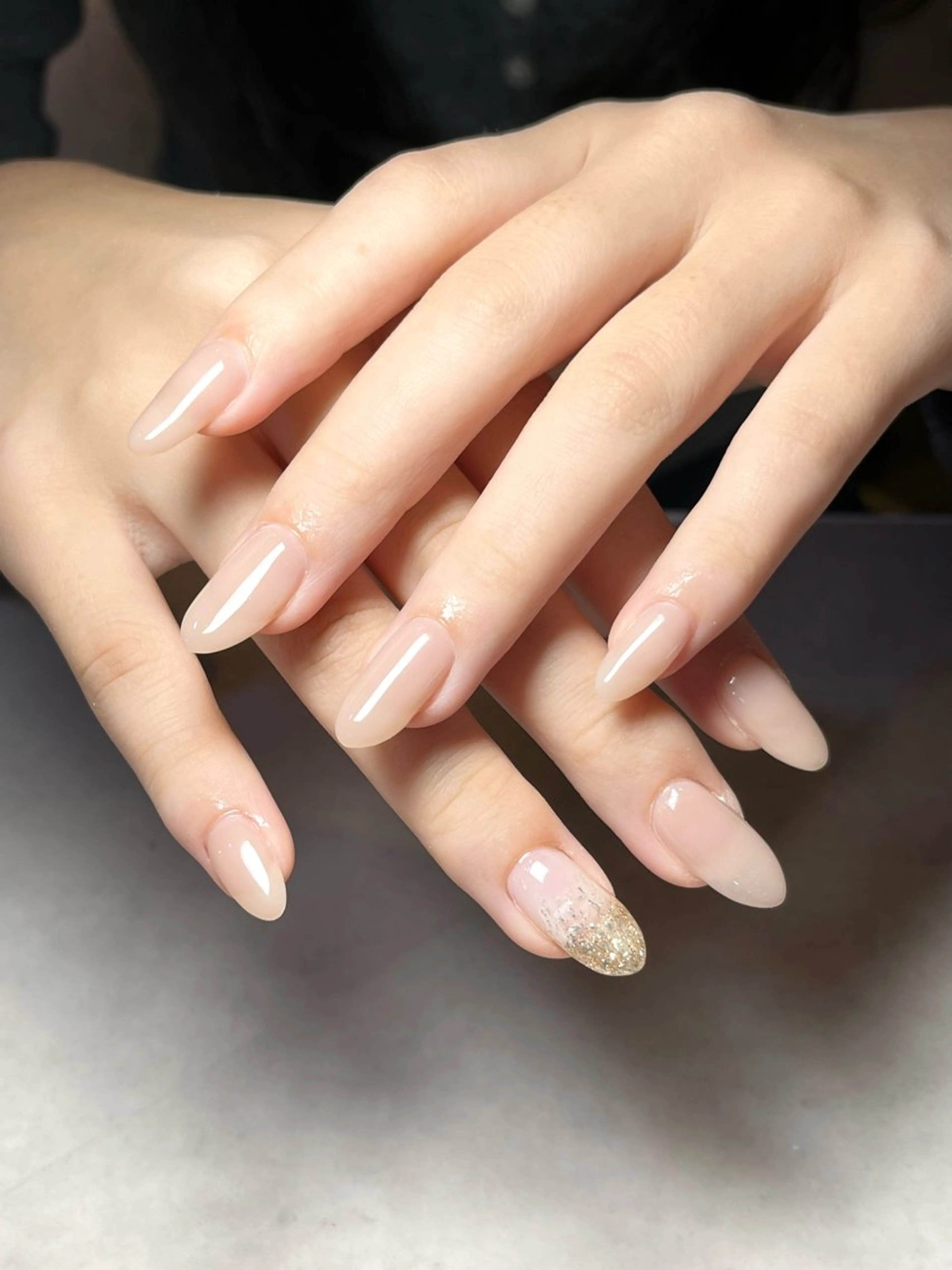 ネイル ラメ(グリッター) ラメグラデーション ワンカラーネイル 🌻Sunrich Fuka🌻のネイルデザイン