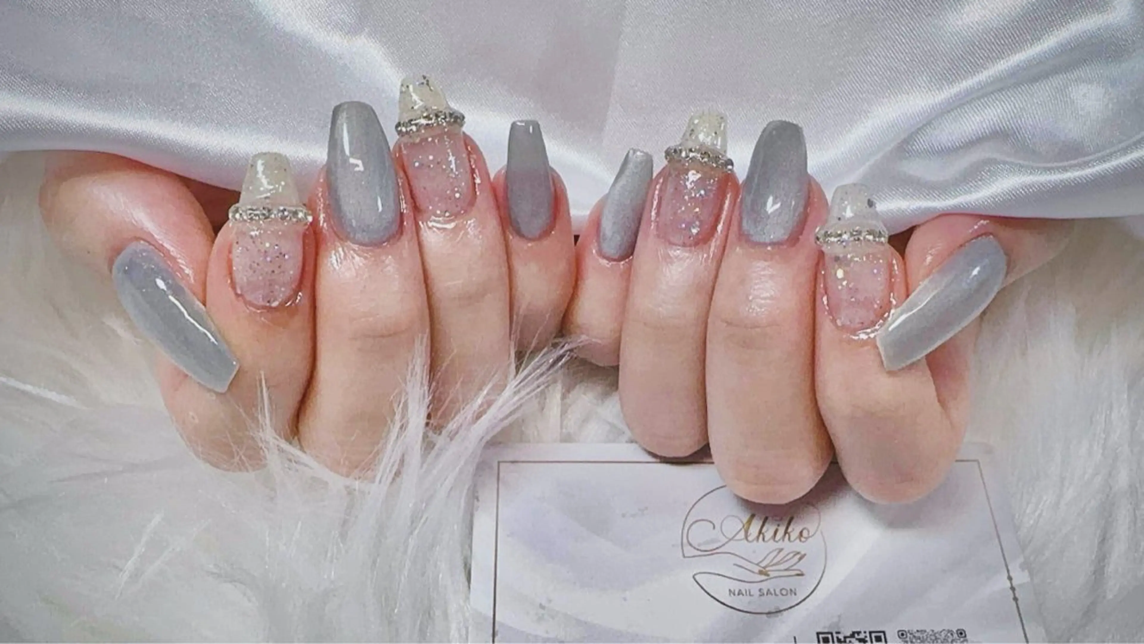 ネイル フットネイル ジェルネイル 韓国ネイル マグネットネイル 持ち込み ハンドネイル Akiko ネイルサロン所属・AKIKO ネイルサロンのネイルデザイン