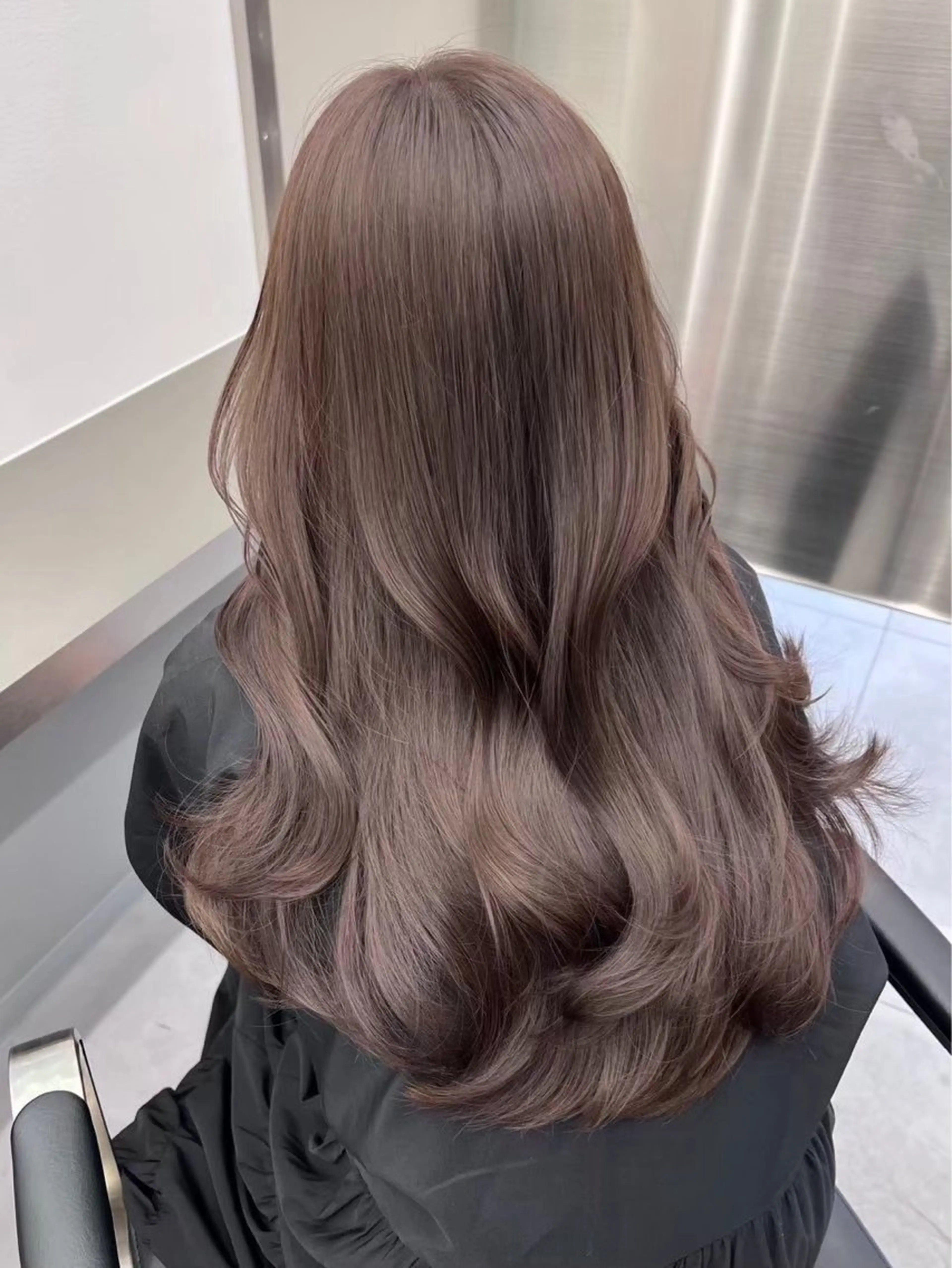 ロング カラー ブラウンカラー チョコレートブラウン ヘアカラー トリートメント Saki/お悩み解決 /似合わせカットのヘアスタイル