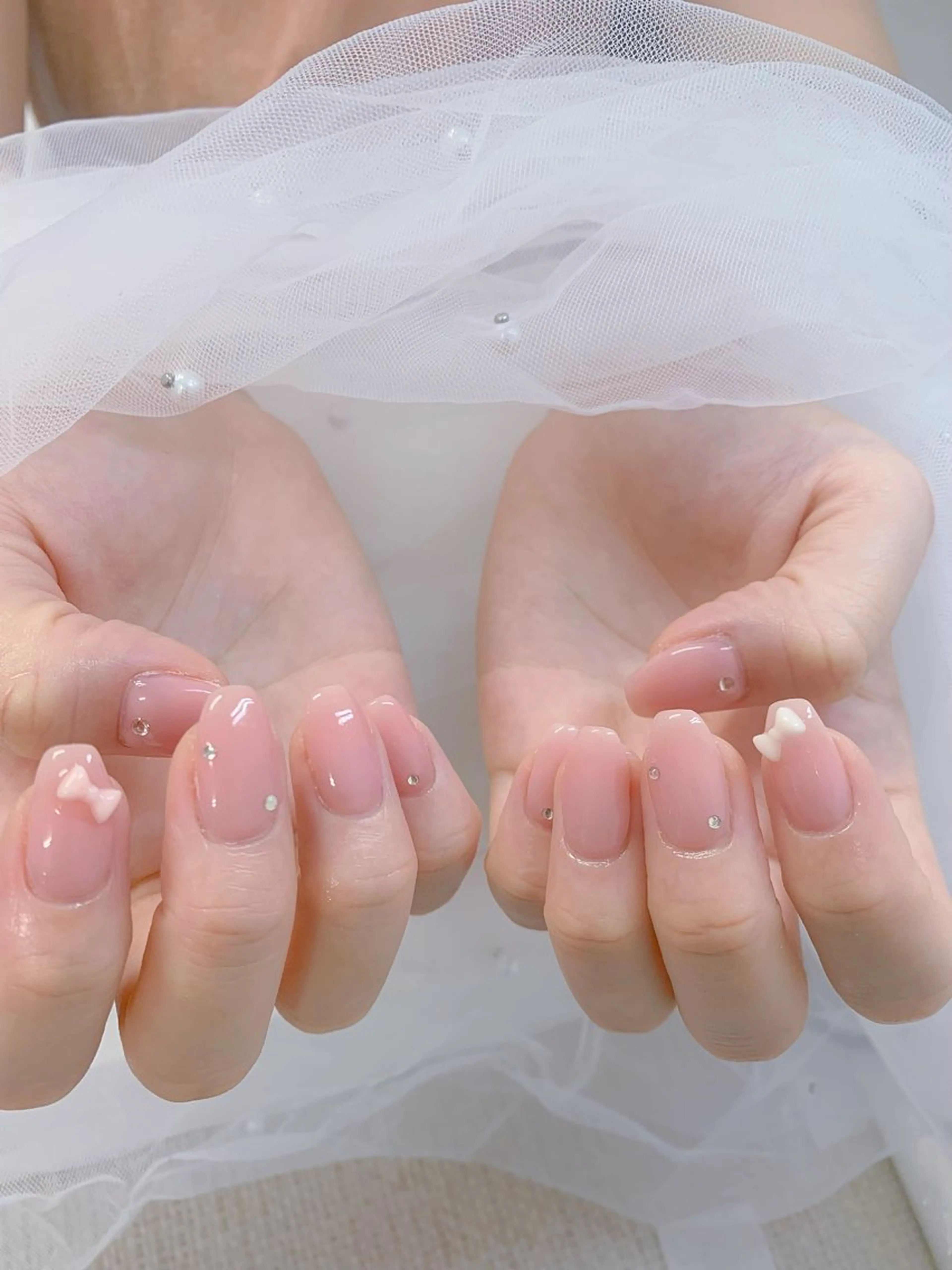 ワンカラーネイルの写真