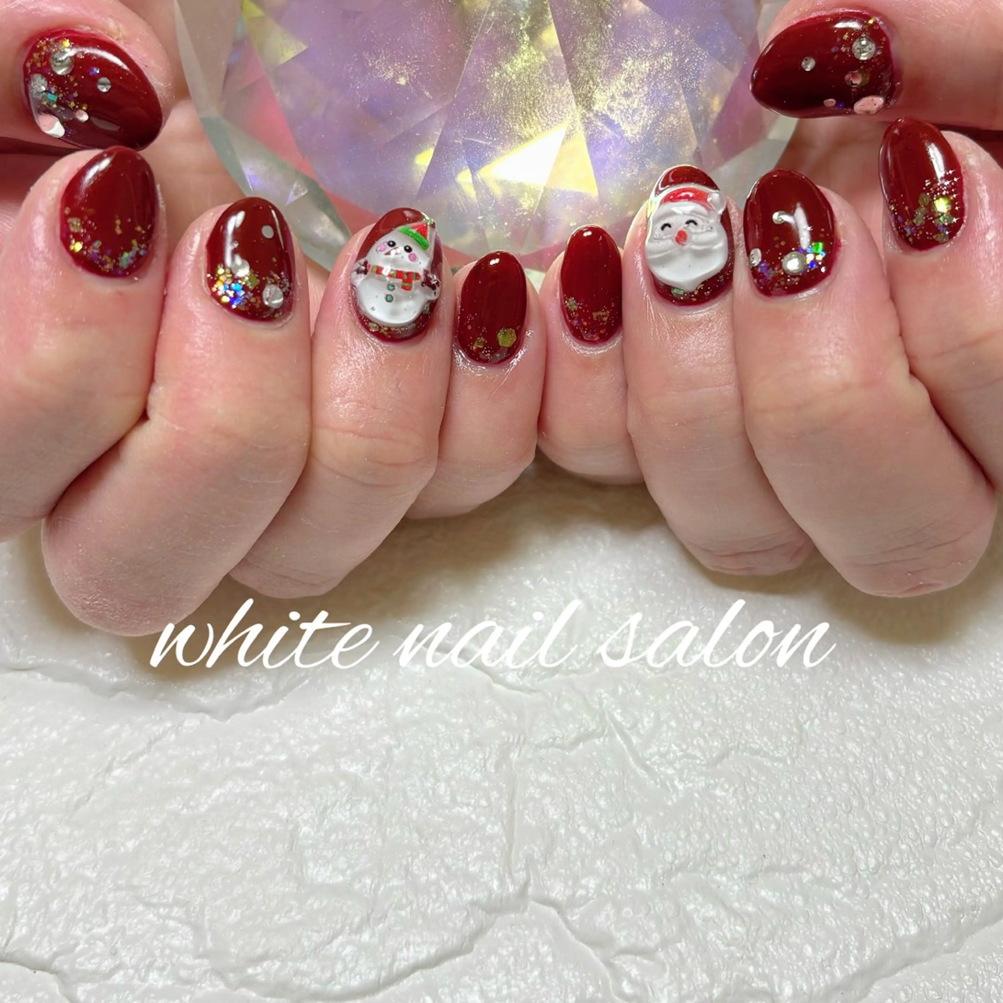 ネイル フットネイル 持ち込み ハンドネイル white nail salonのネイルデザイン