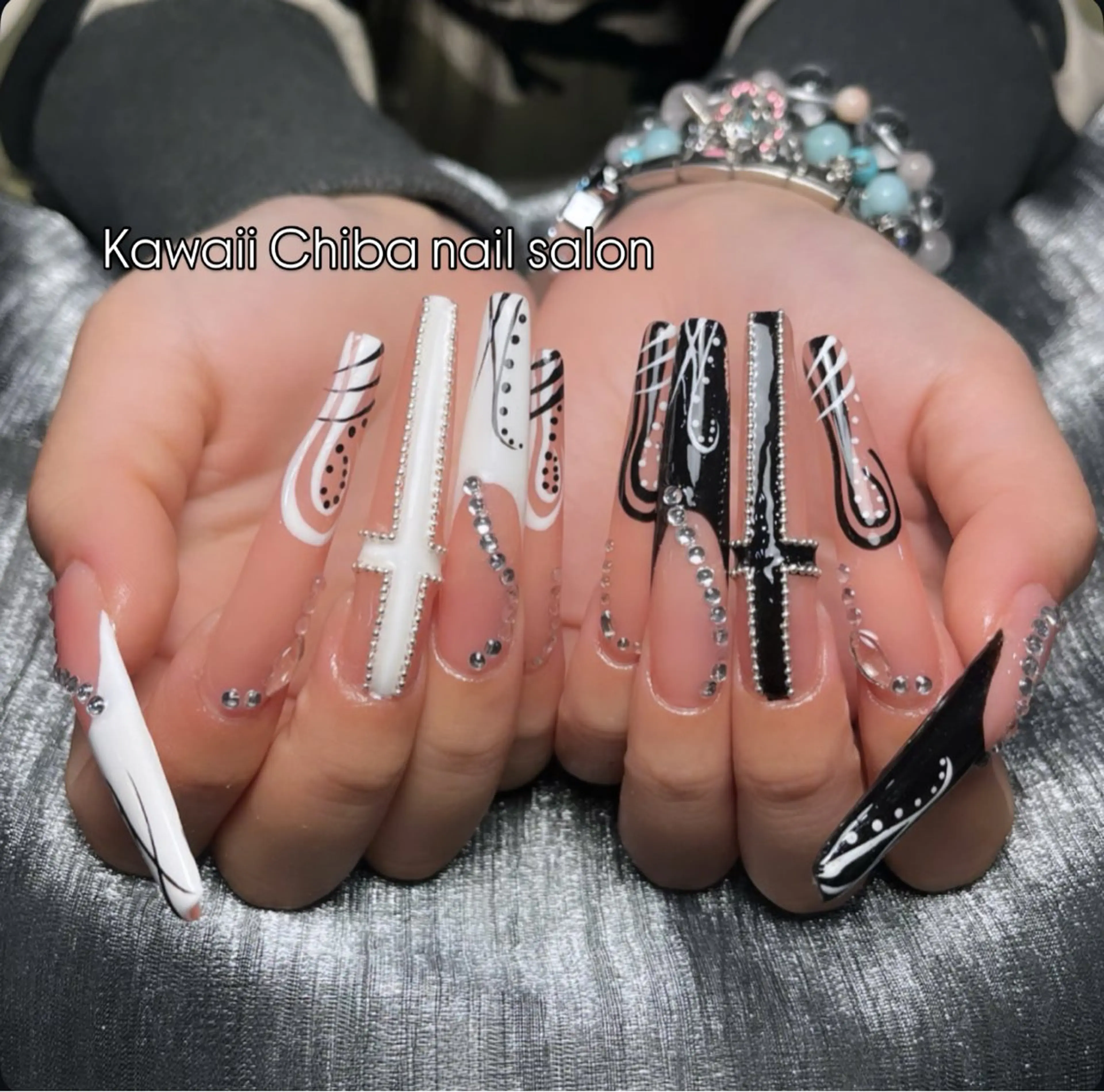 ネイル アートネイル クリアネイル ジェルネイル ハート 韓国ネイル Kawaii Chiba Nail所属・Kawaii Chiba nailのネイルデザイン