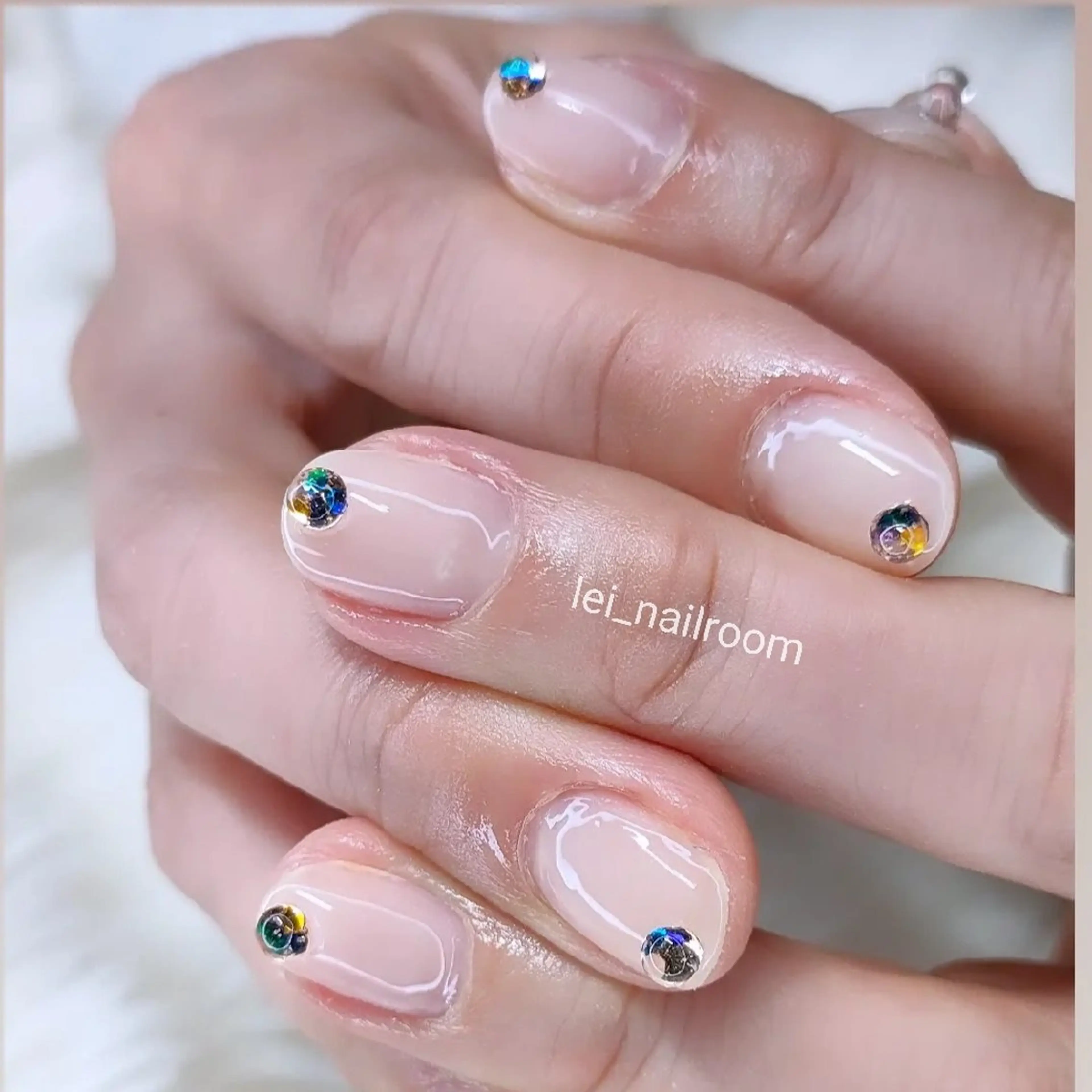 ネイル キラキラネイル ビー玉ネイル 持ち込み 喜多村 ゆき子のネイルデザイン