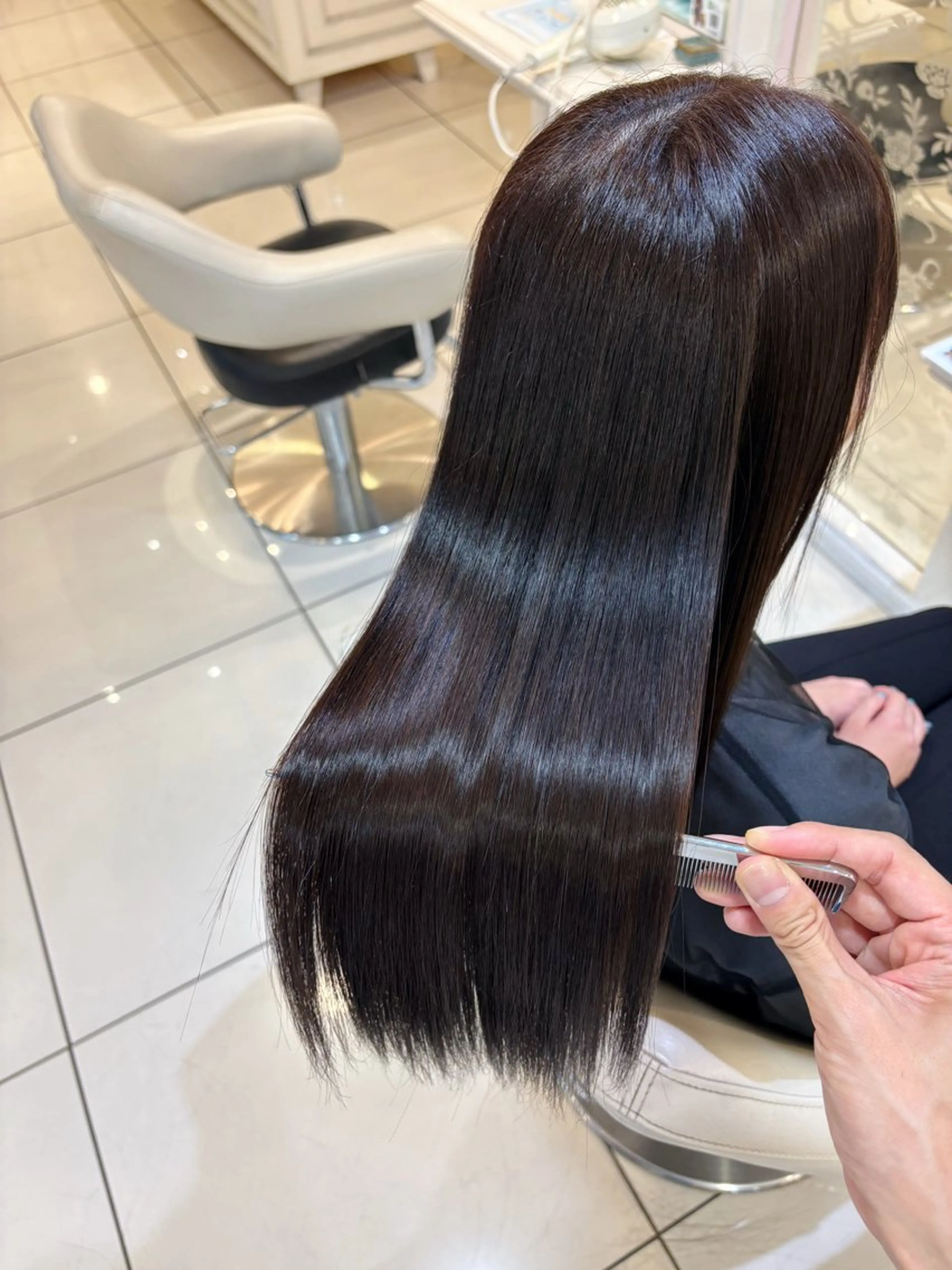 セミロング 縮毛矯正 カット 縮毛矯正 高橋 佑のヘアスタイル