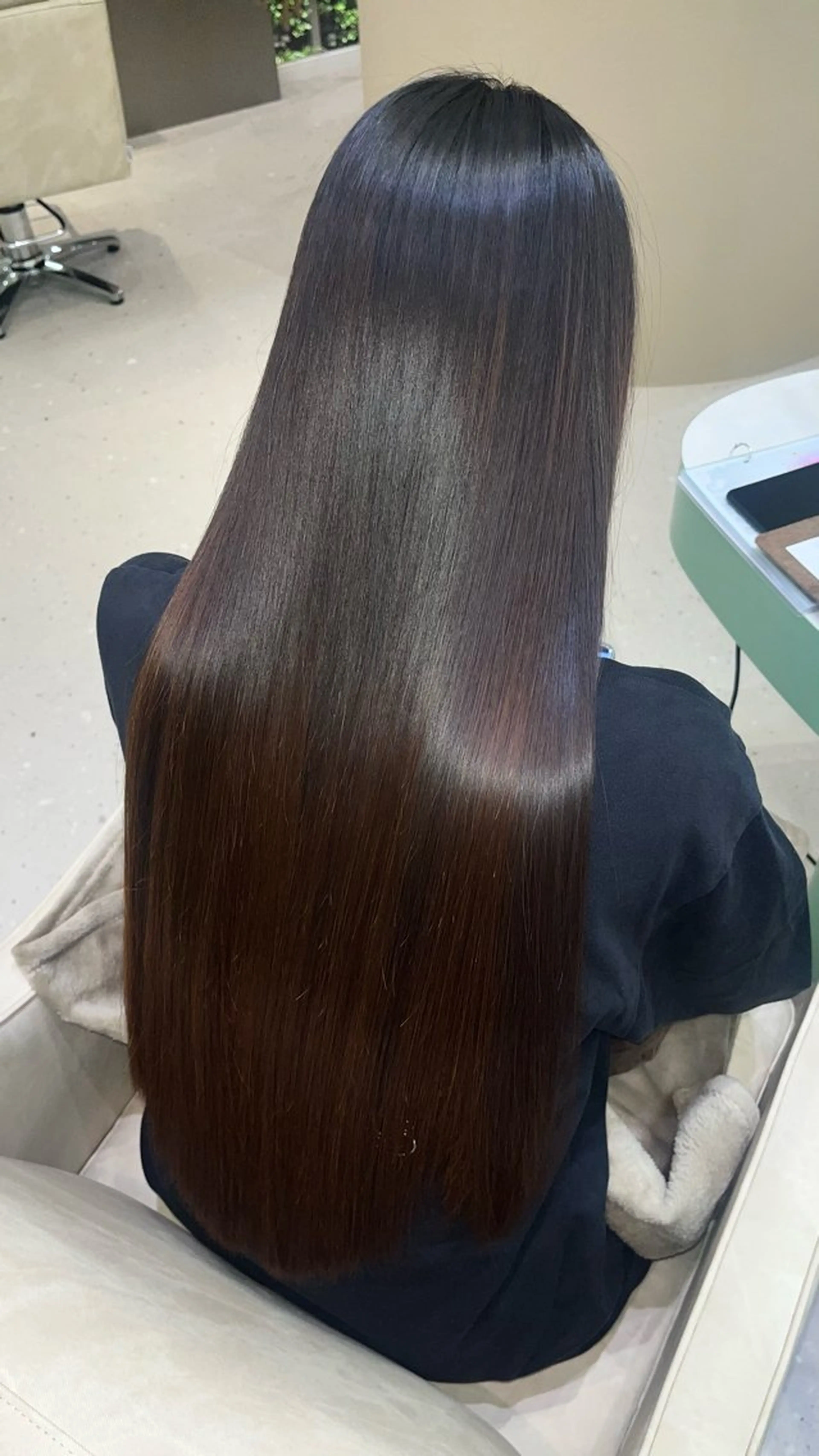 ロング 縮毛矯正 縮毛矯正 bonheur NISHINOMIYA所属・髪質改善/西宮北口/ 植田梨緒のヘアスタイル