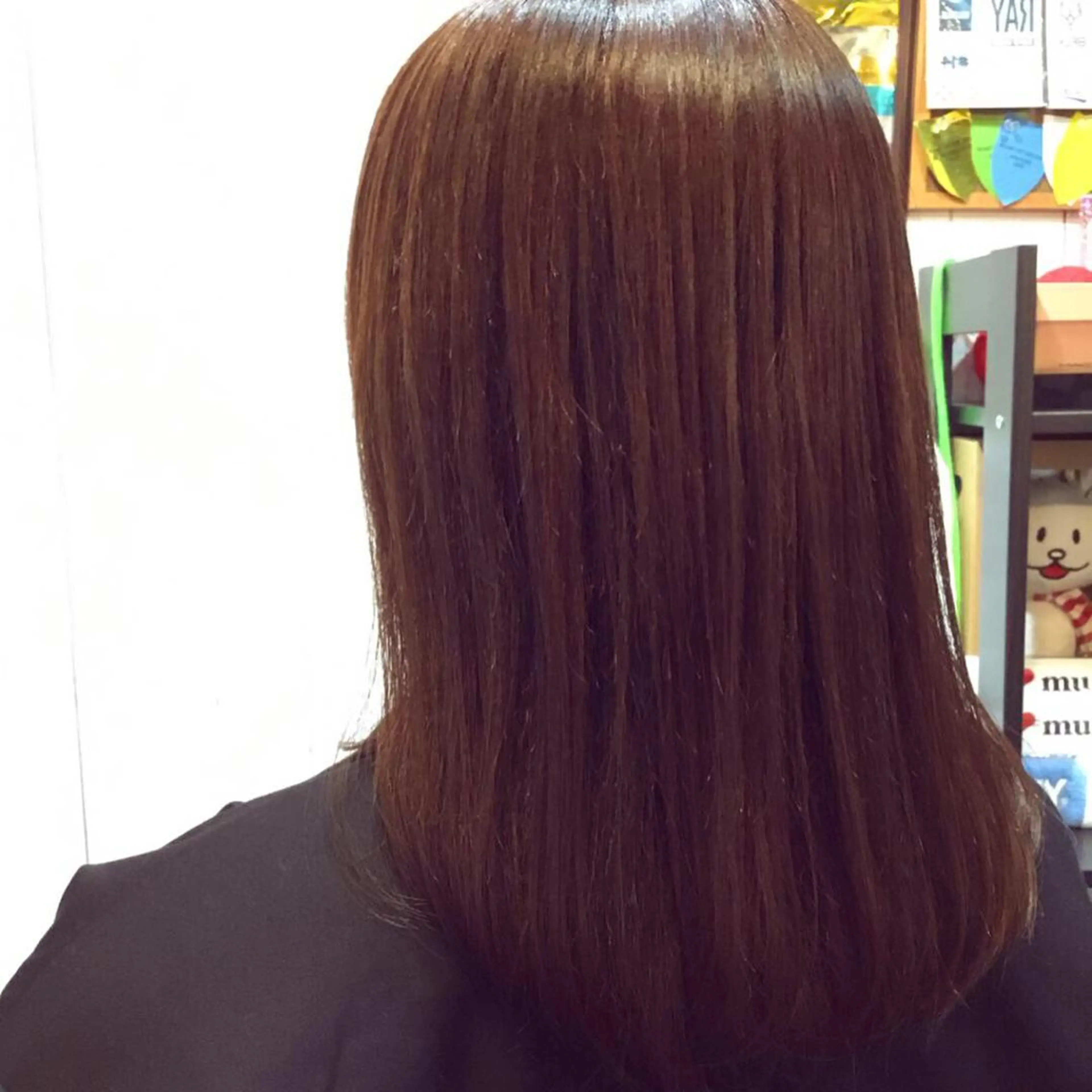 ミディアム カラー パーマ 金崎 新吾のヘアスタイル