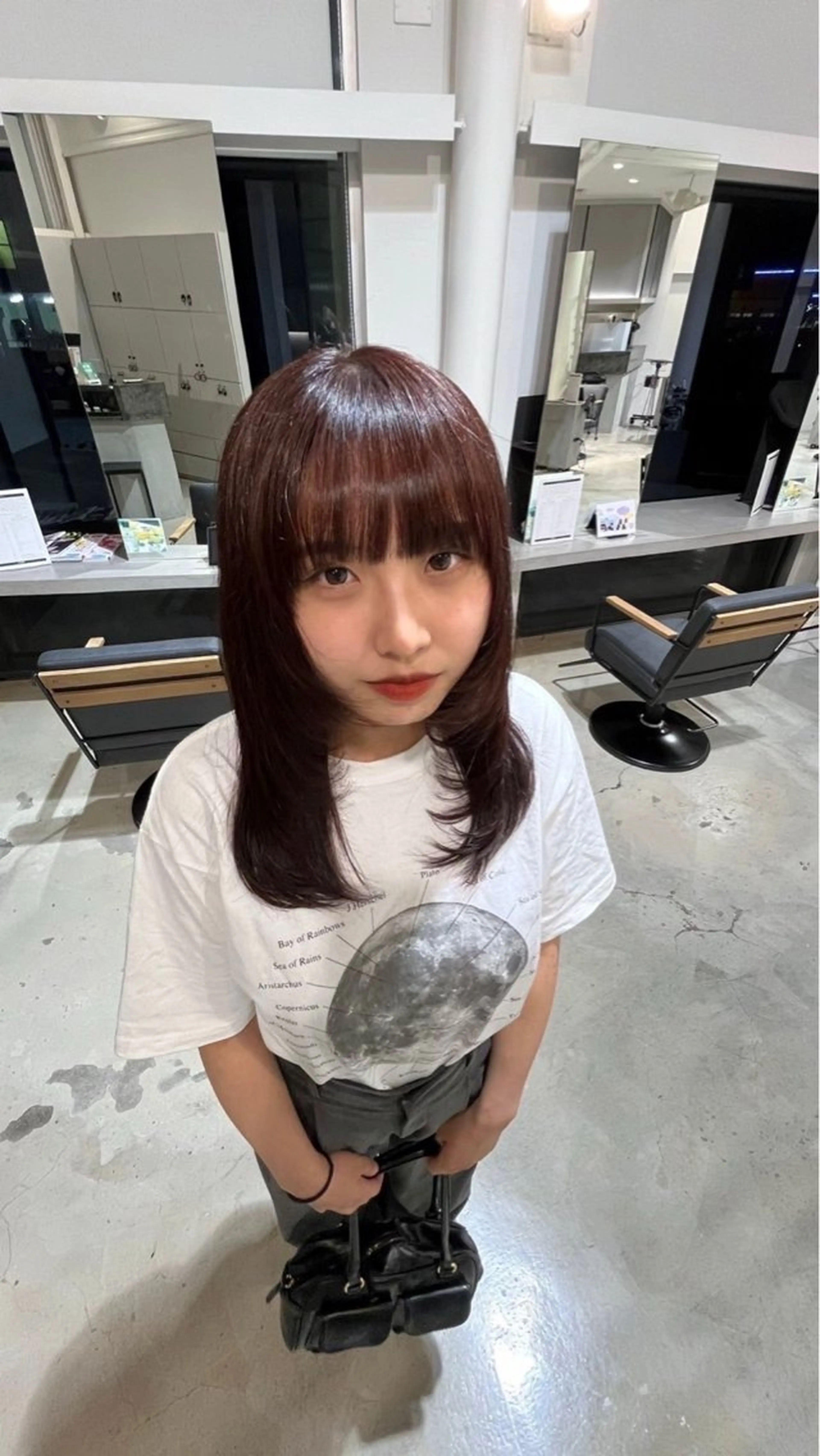 ミディアム カラー 似合わせパーマ🎀 モデル募集中のヘアスタイル