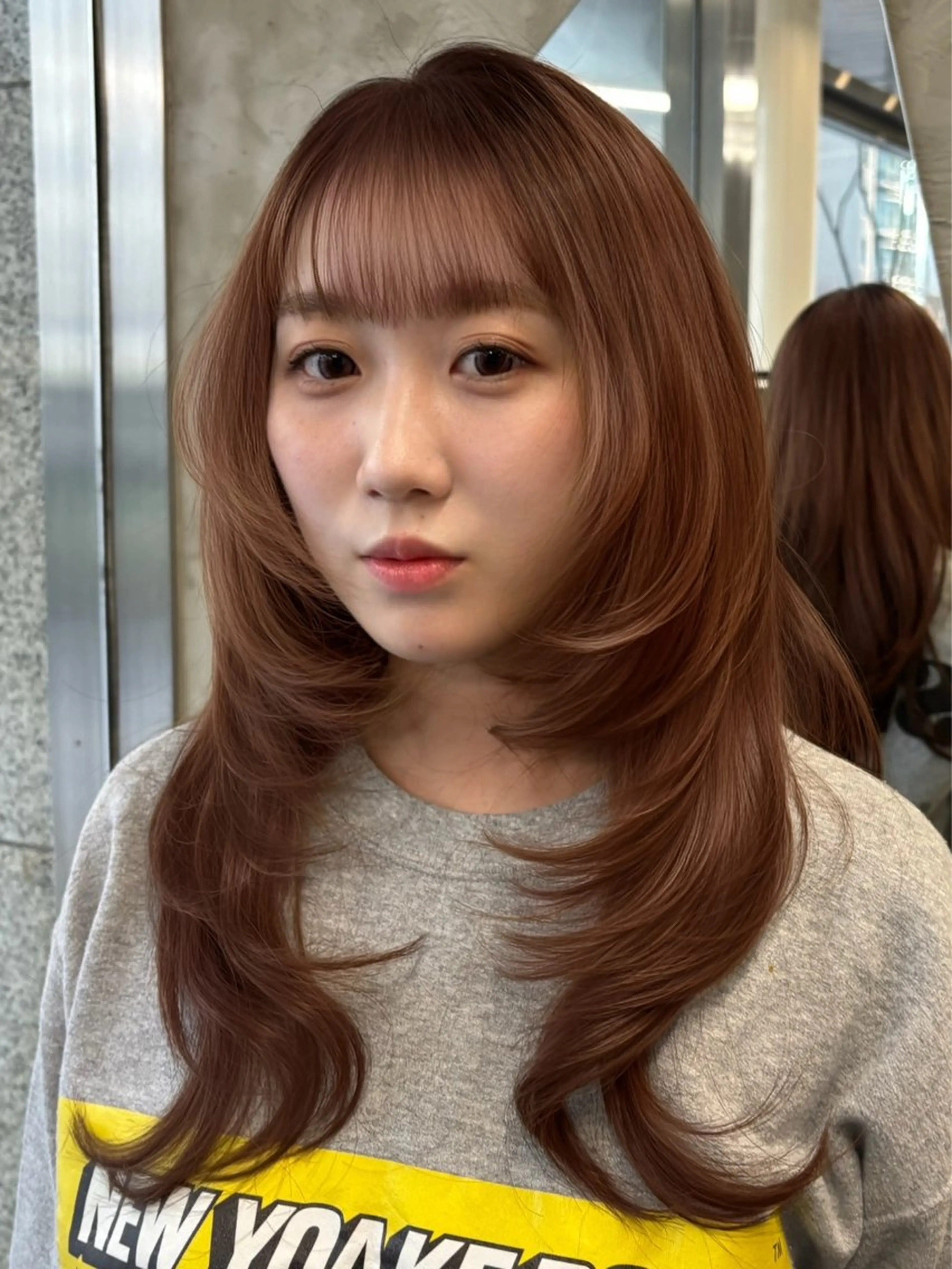 ロング ハッシュカット 古賀/レイヤーボブ /ハッシュカットのヘアスタイル