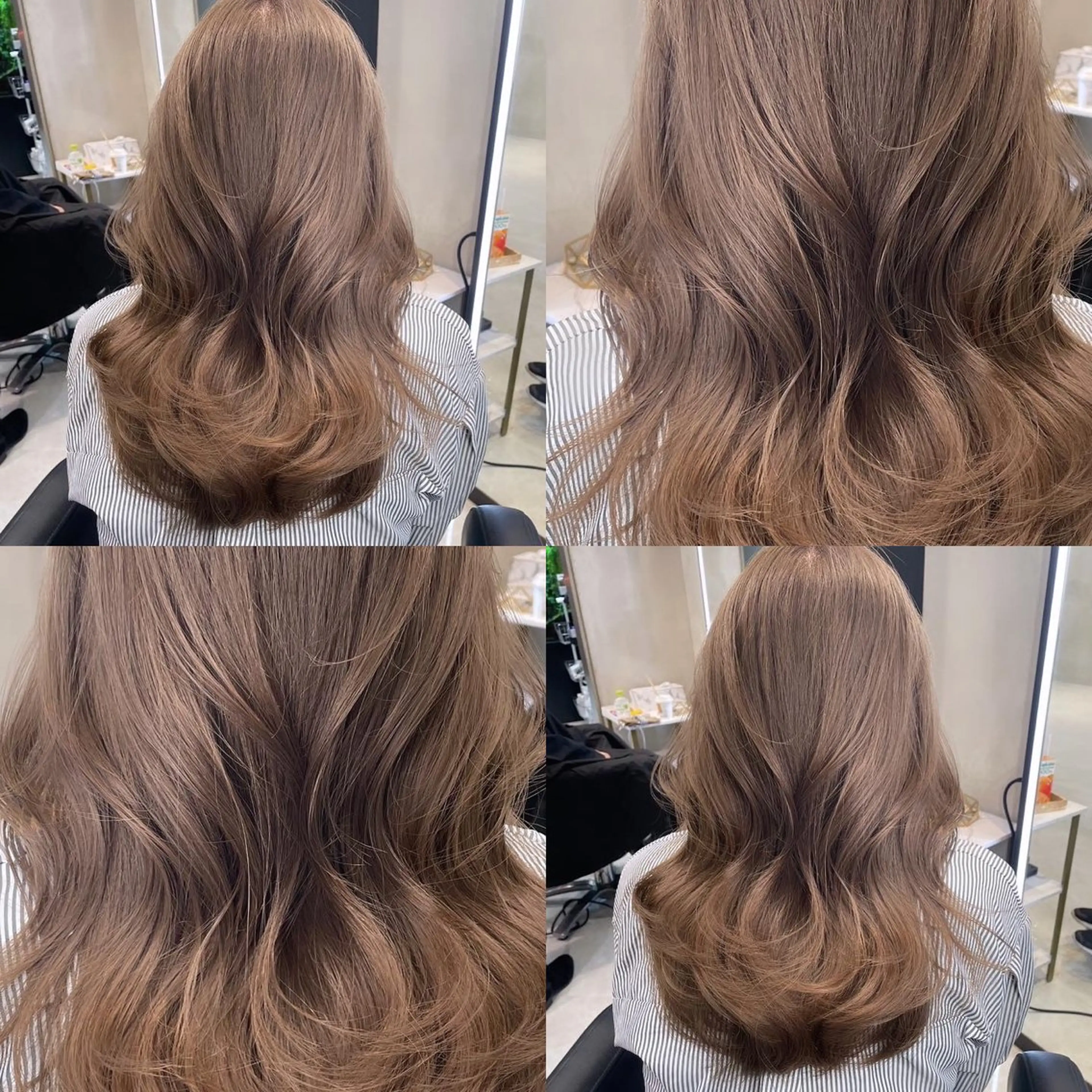 ミディアム カット ヘアカラー 韓国ヘア🇰🇷 YURIYAのヘアスタイル