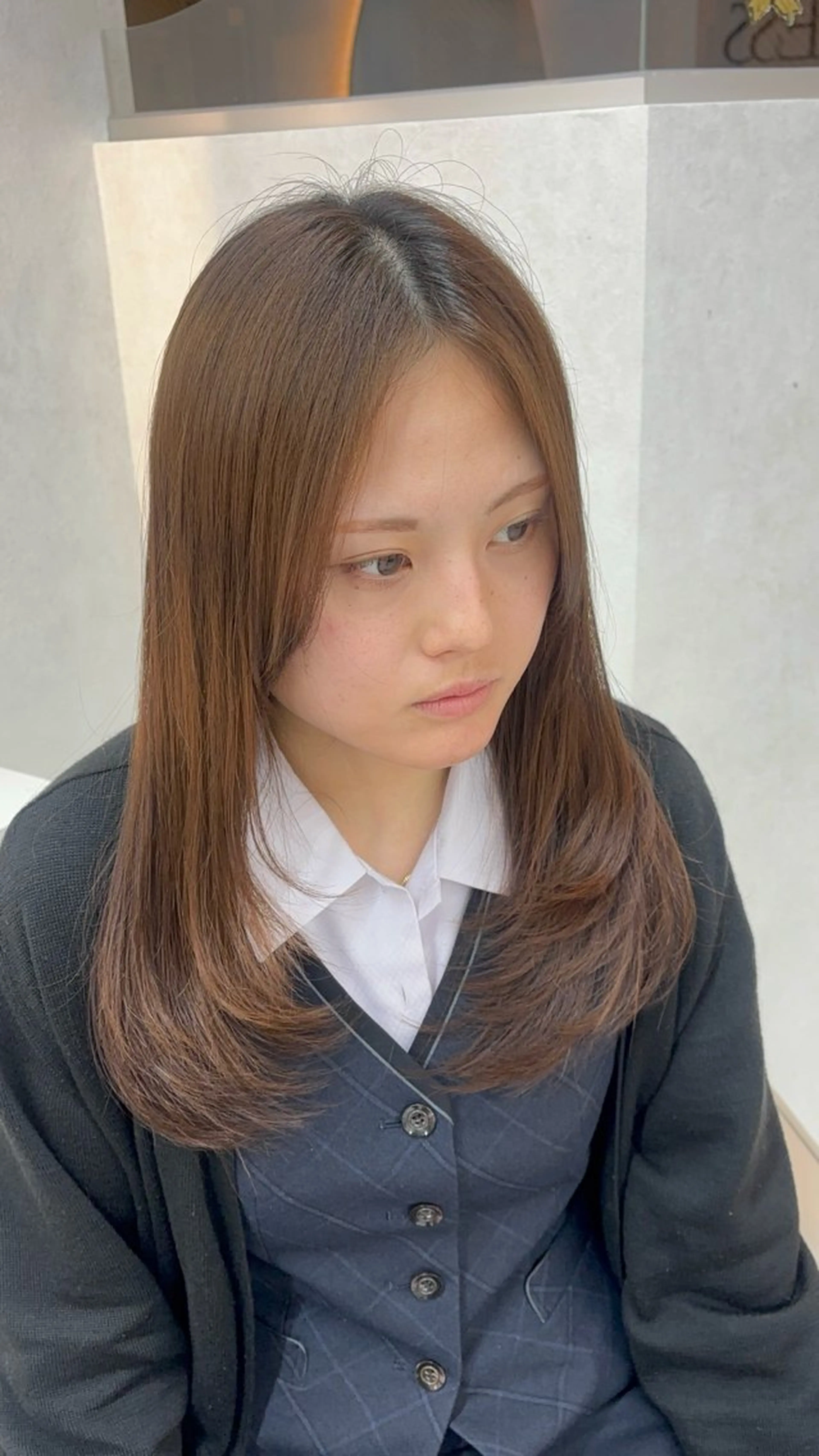 セミロング himari/縮毛 矯正/熊谷のヘアスタイル