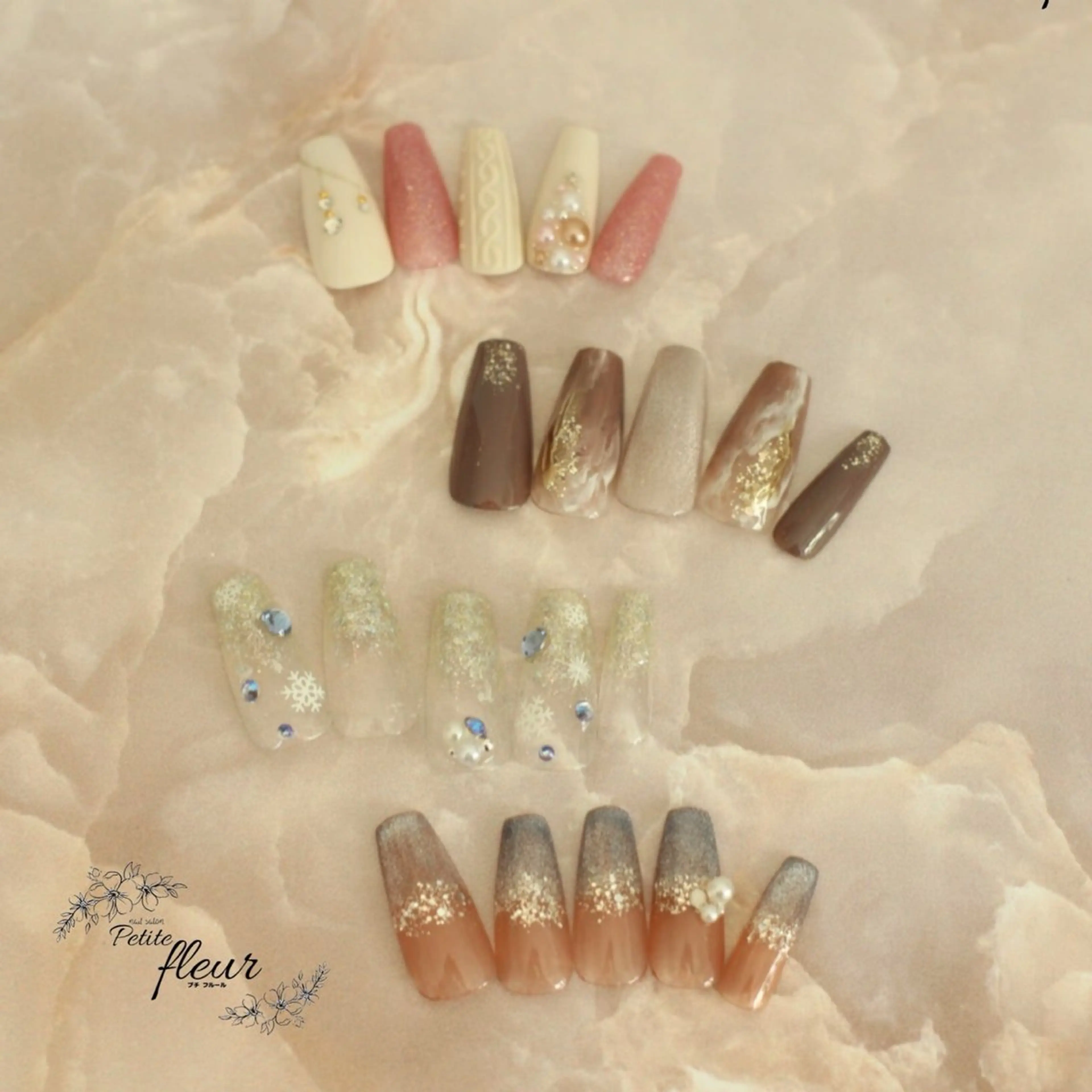 ネイル ハンドネイル ❁⃘*。Petite fleur❁⃘*りさのネイルデザイン