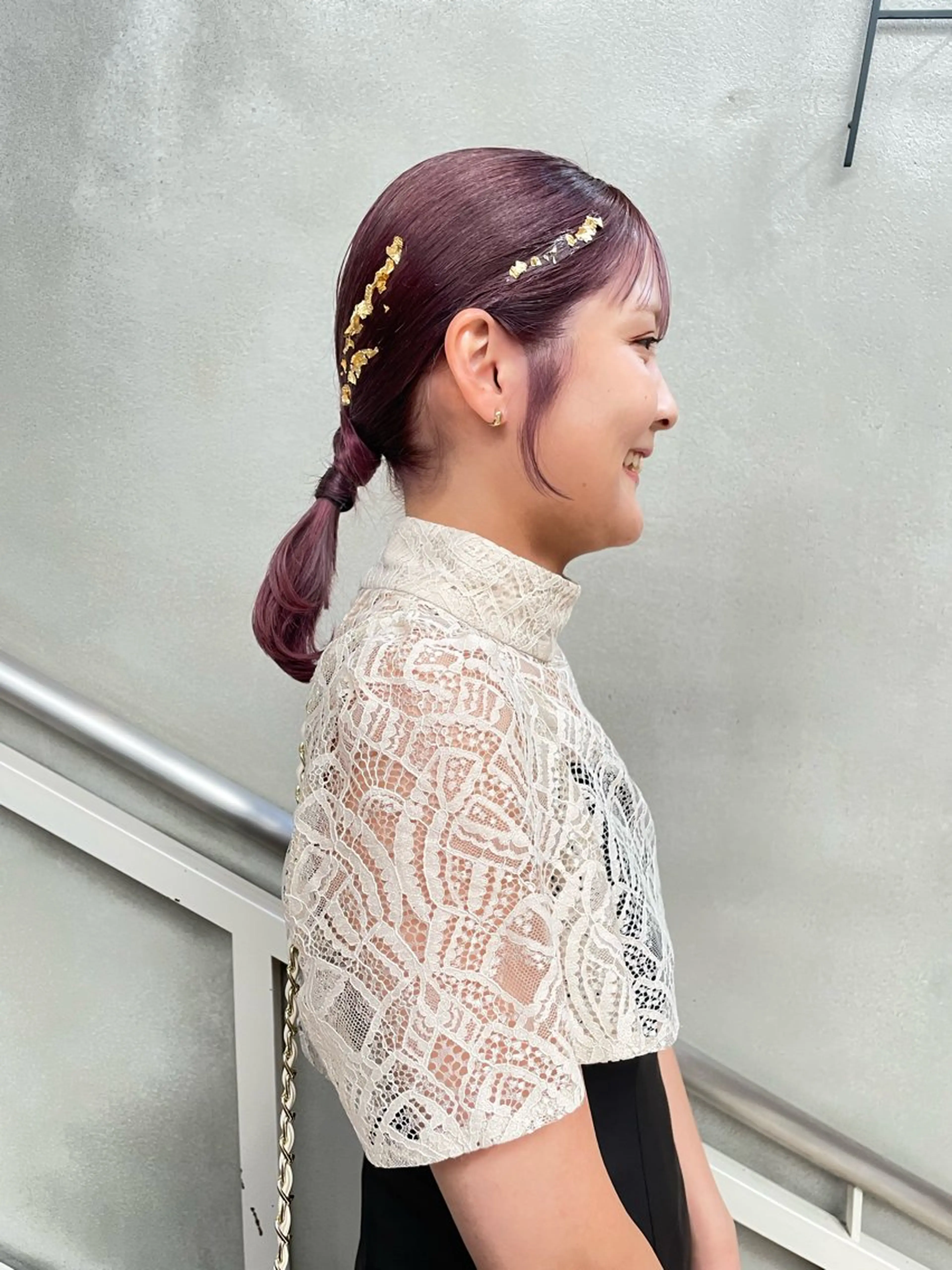 セミロング ヘアアレンジ 佐藤 永夏のヘアスタイル