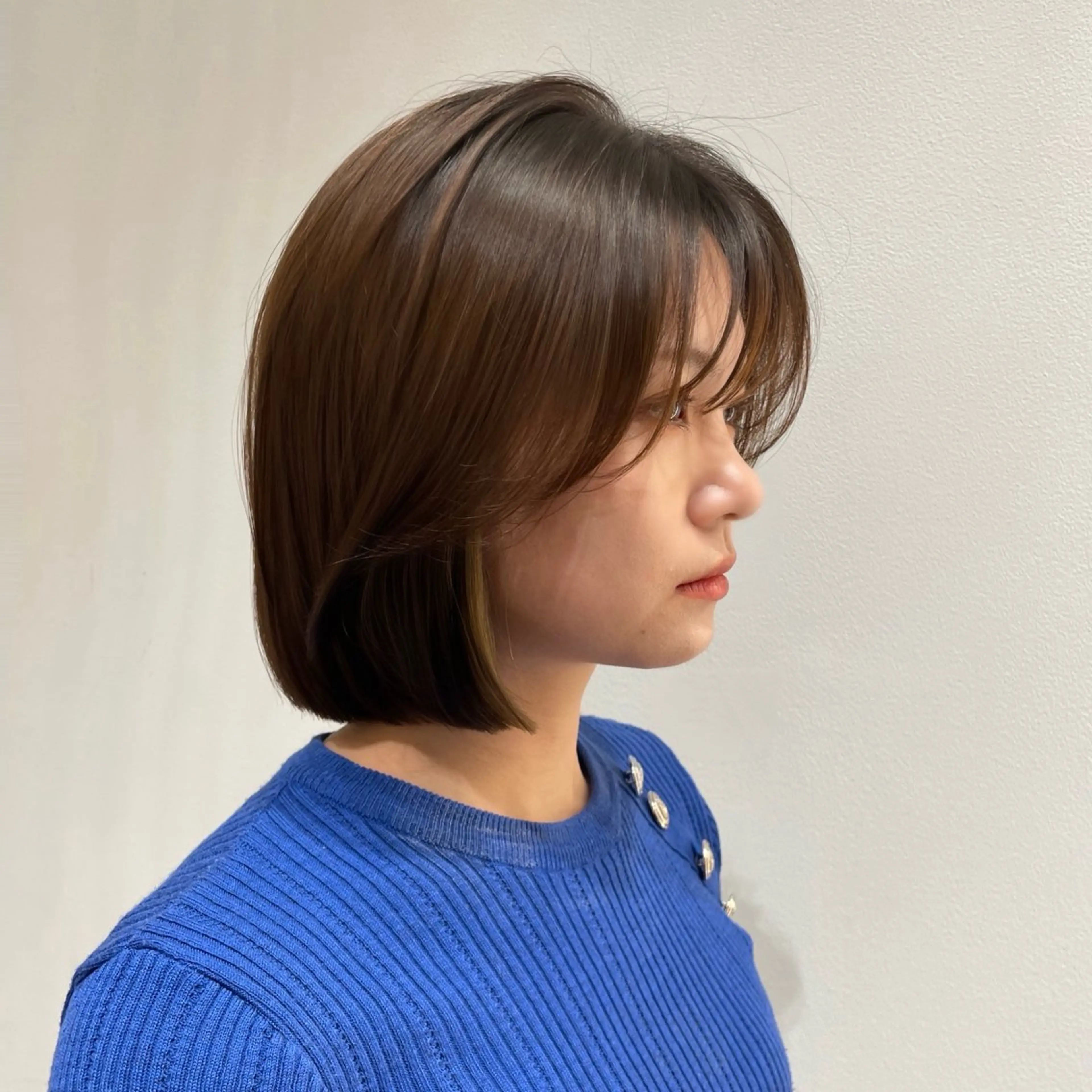 ミディアム カラー グレージュ/ベージュ /経堂/sana🌱のヘアスタイル