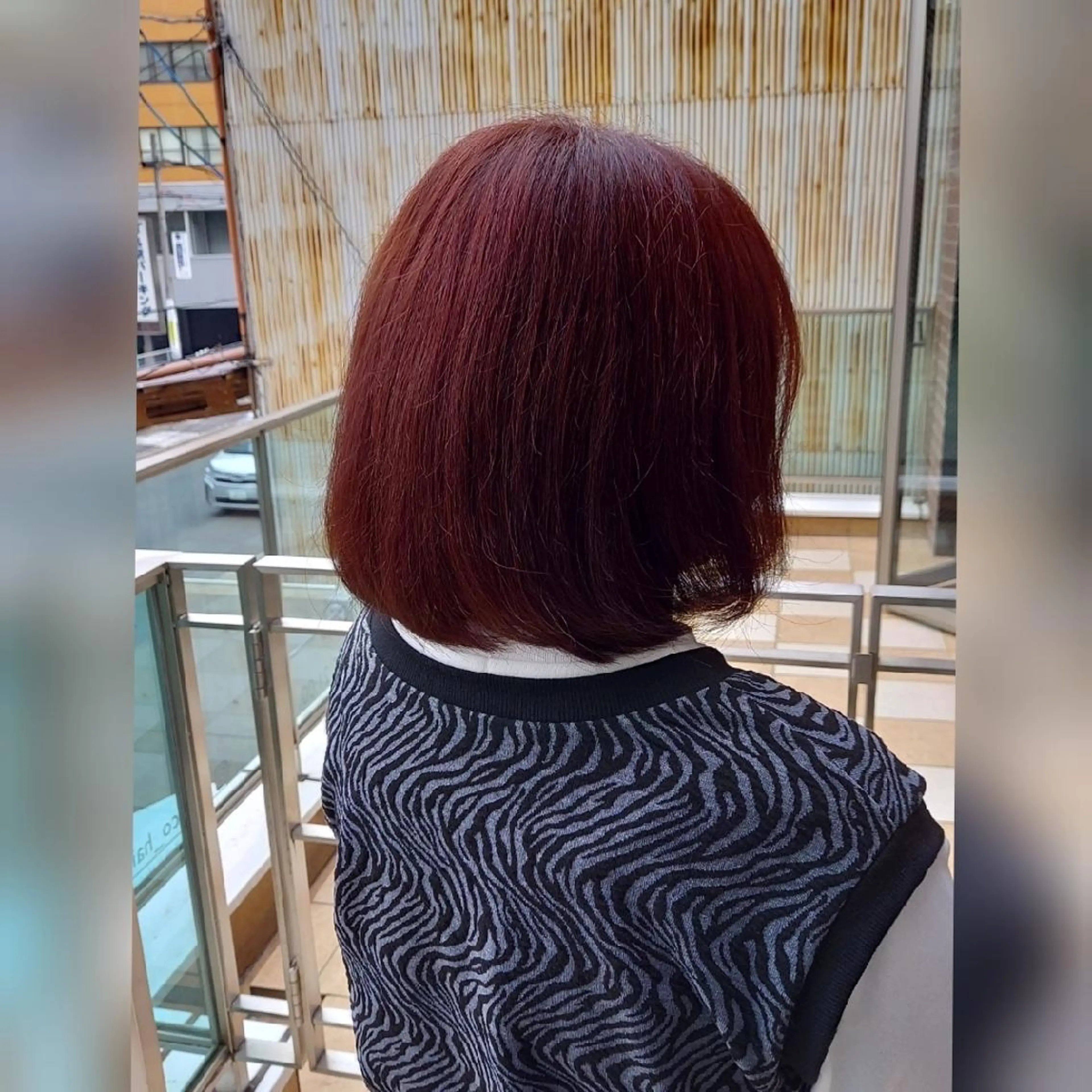 カラー あかね☆ヘアアレンジ /ボブ/縮毛矯正のヘアスタイル