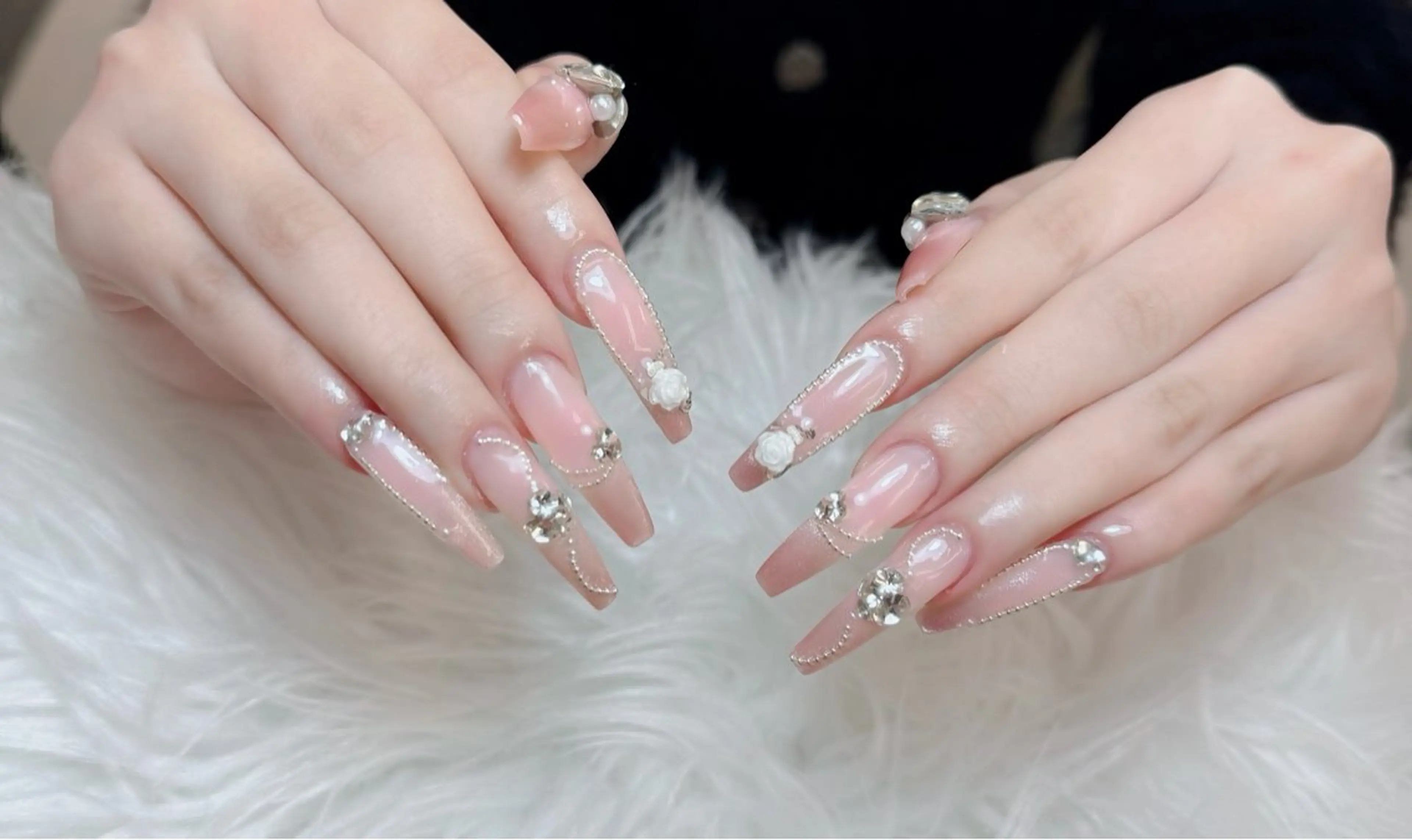 ネイル アートネイル フレンチネイル ジェルネイル 韓国ネイル マグネットネイル ハンドネイル Lenie Nail Okuboのネイルデザイン