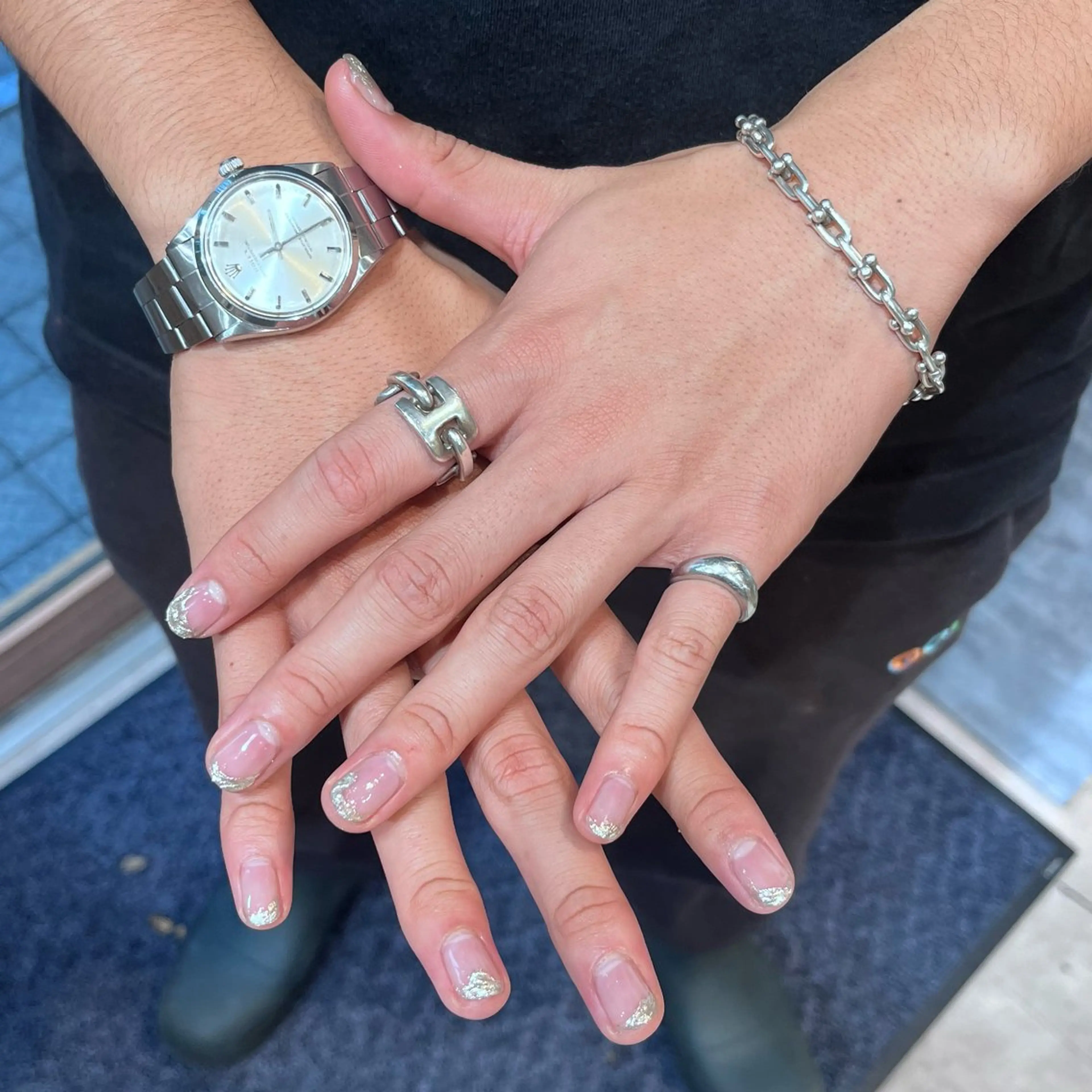 ネイル メンズネイル 🩶レイナ🩶 color/nailのヘアスタイル