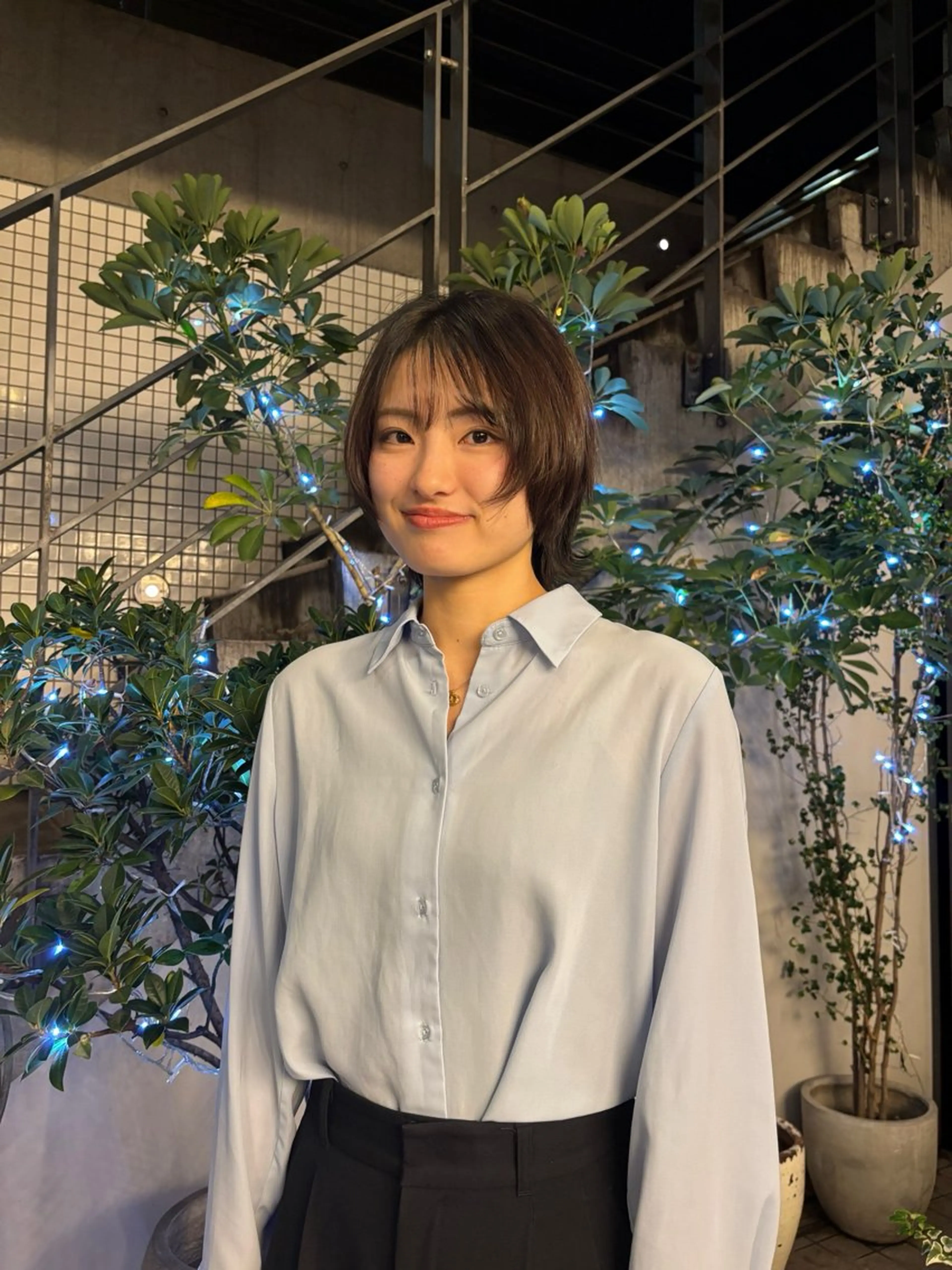 ショート カラー 透明感カラー ハイライトカラー ハイライト ヘアカラー GAKU/表参道/ MAGNOLiAのヘアスタイル