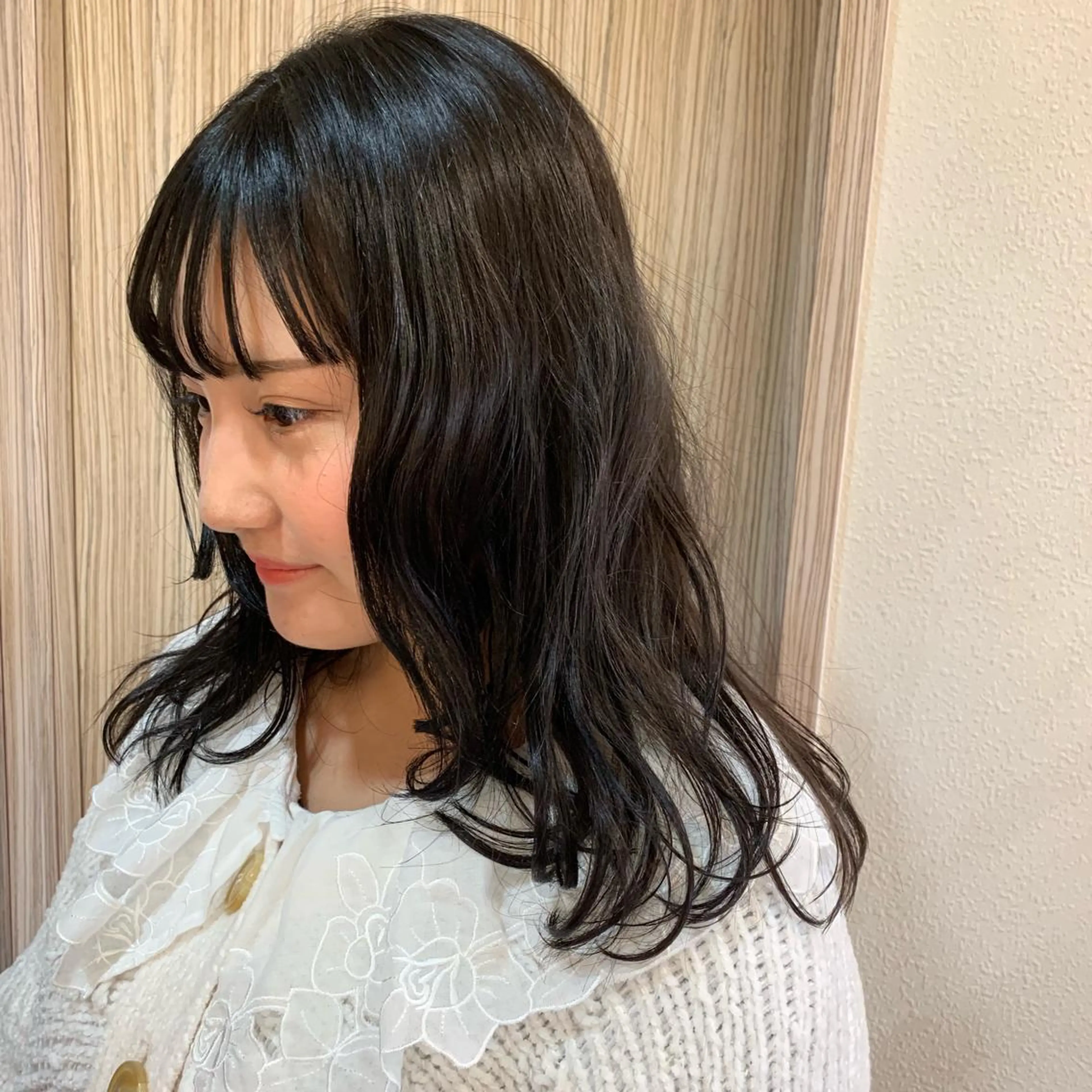 セミロング カット ヘアカラー トリートメント ヘアセット DiMPlE  ディンプル所属・🌸スタイリスト 山浦美恵のヘアスタイル