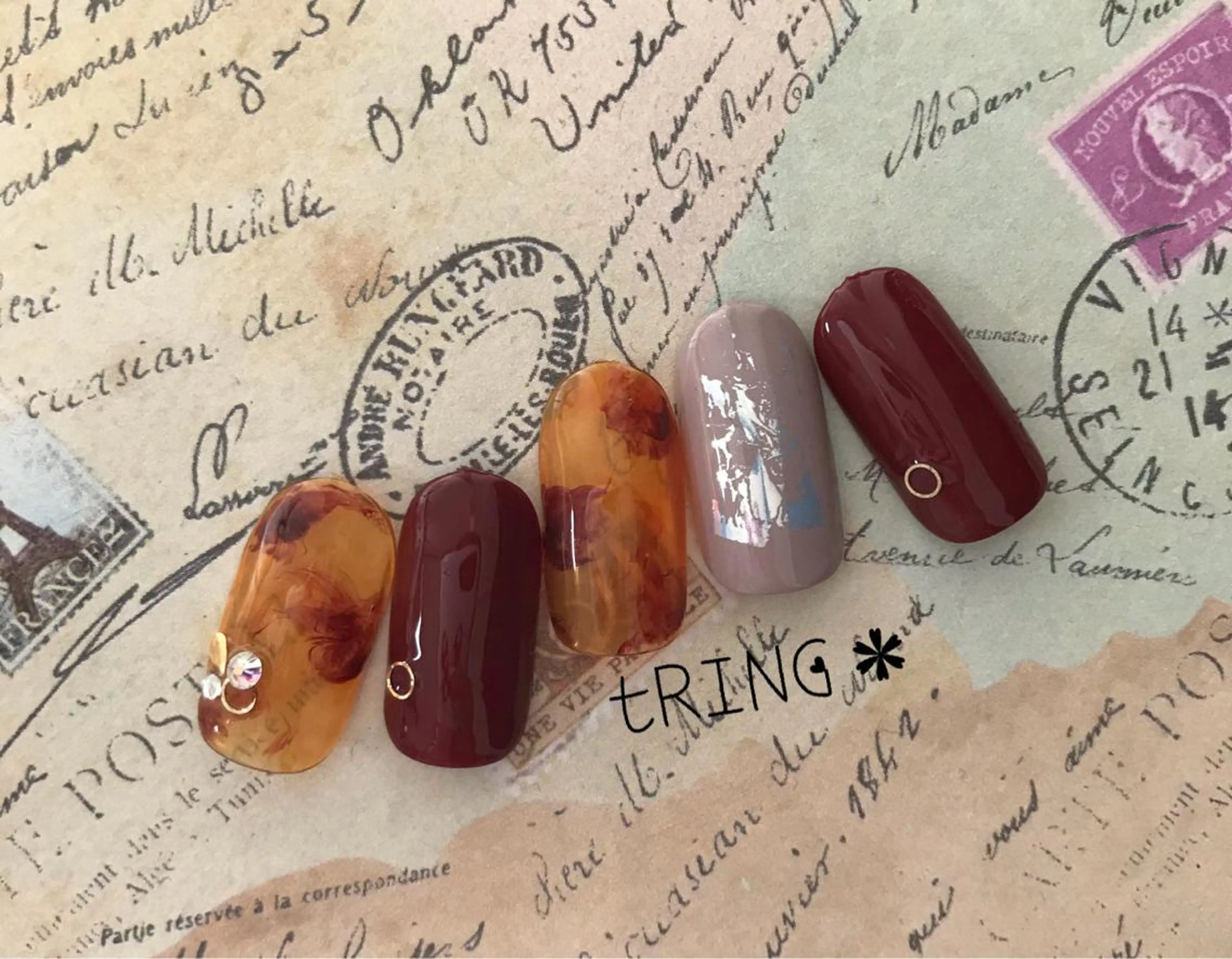 ネイル tRING＊ しいの木台のネイルデザイン