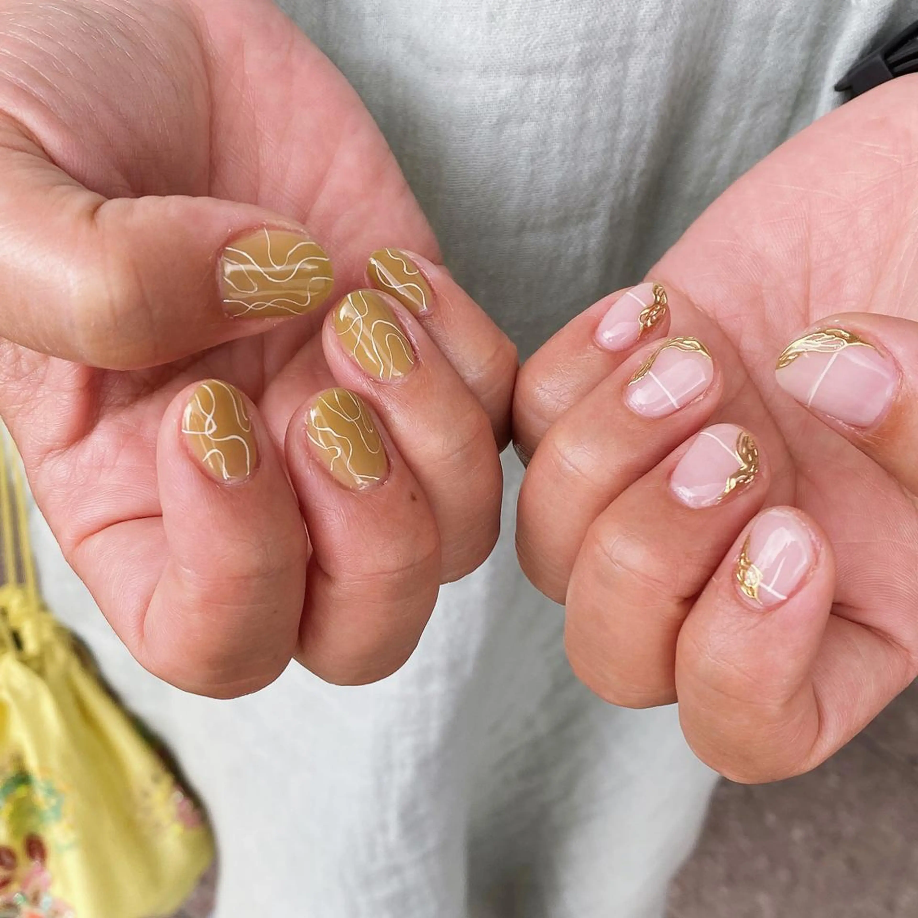 ネイル ミラーネイル ニュアンスネイル 春ネイル nailsalon    m.所属・m. mayaのネイルデザイン