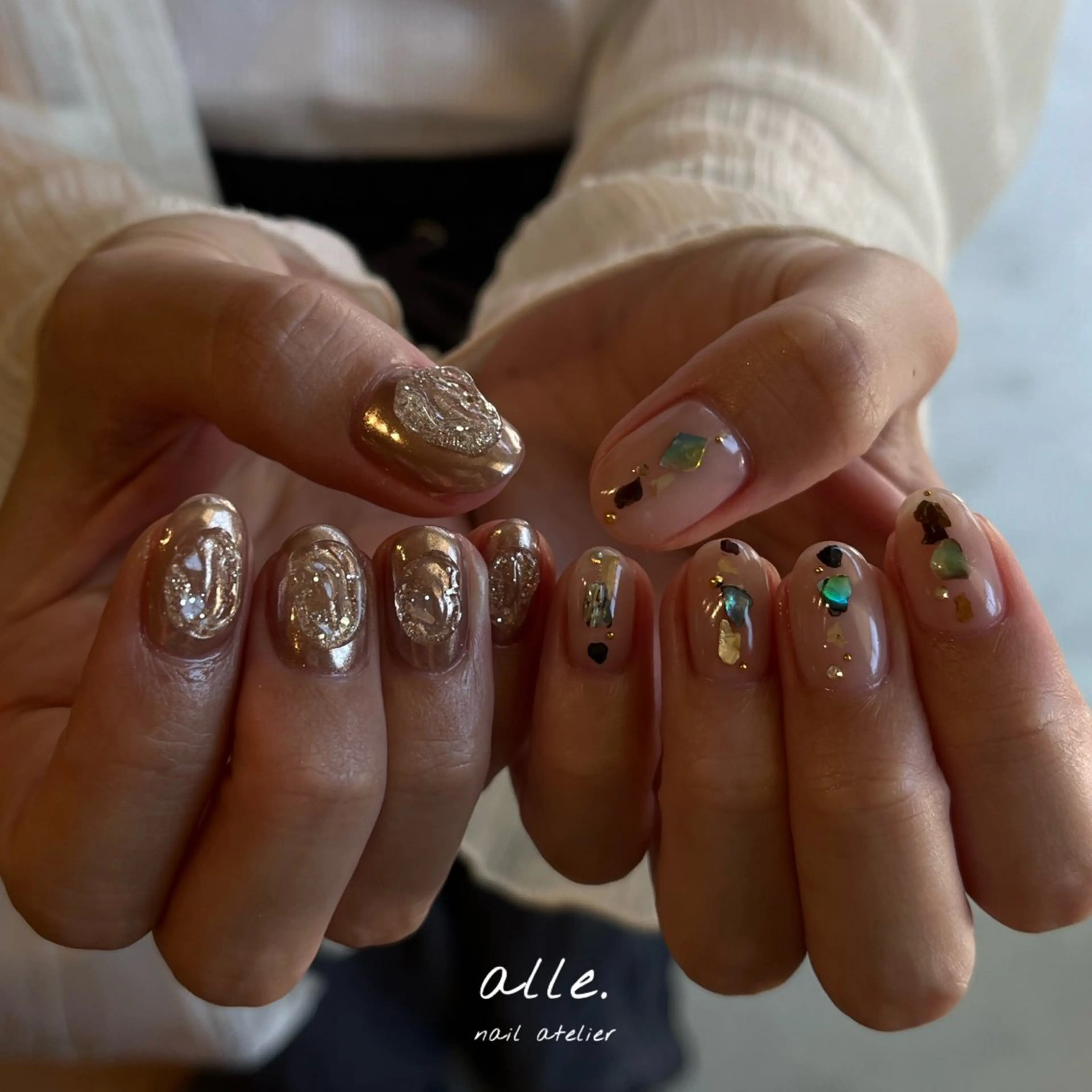 ネイル ハンドネイル atelier alle.のネイルデザイン