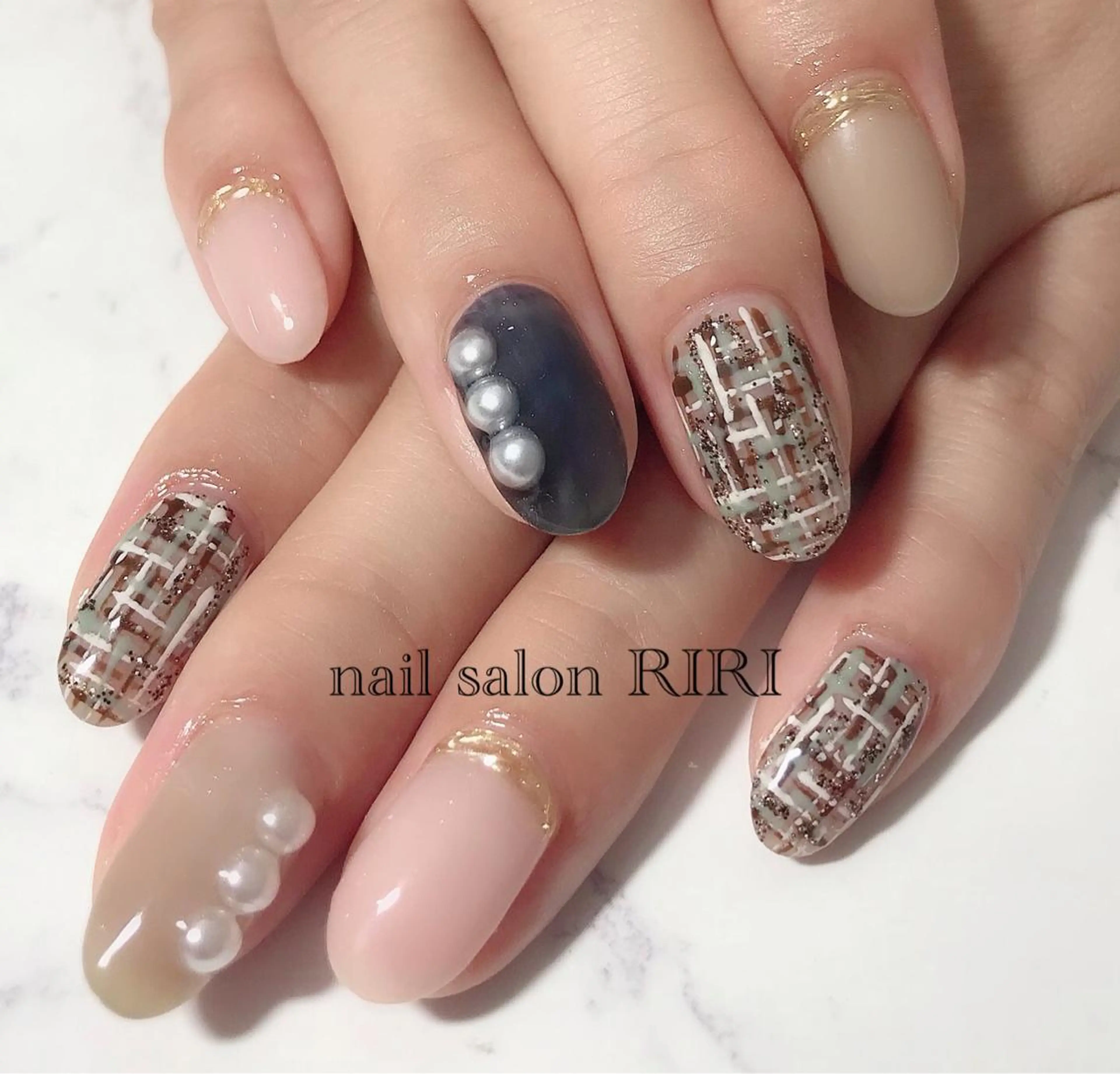 ネイル ツイードネイル private  nail  salon RIRI所属・RIRI リリのネイルデザイン