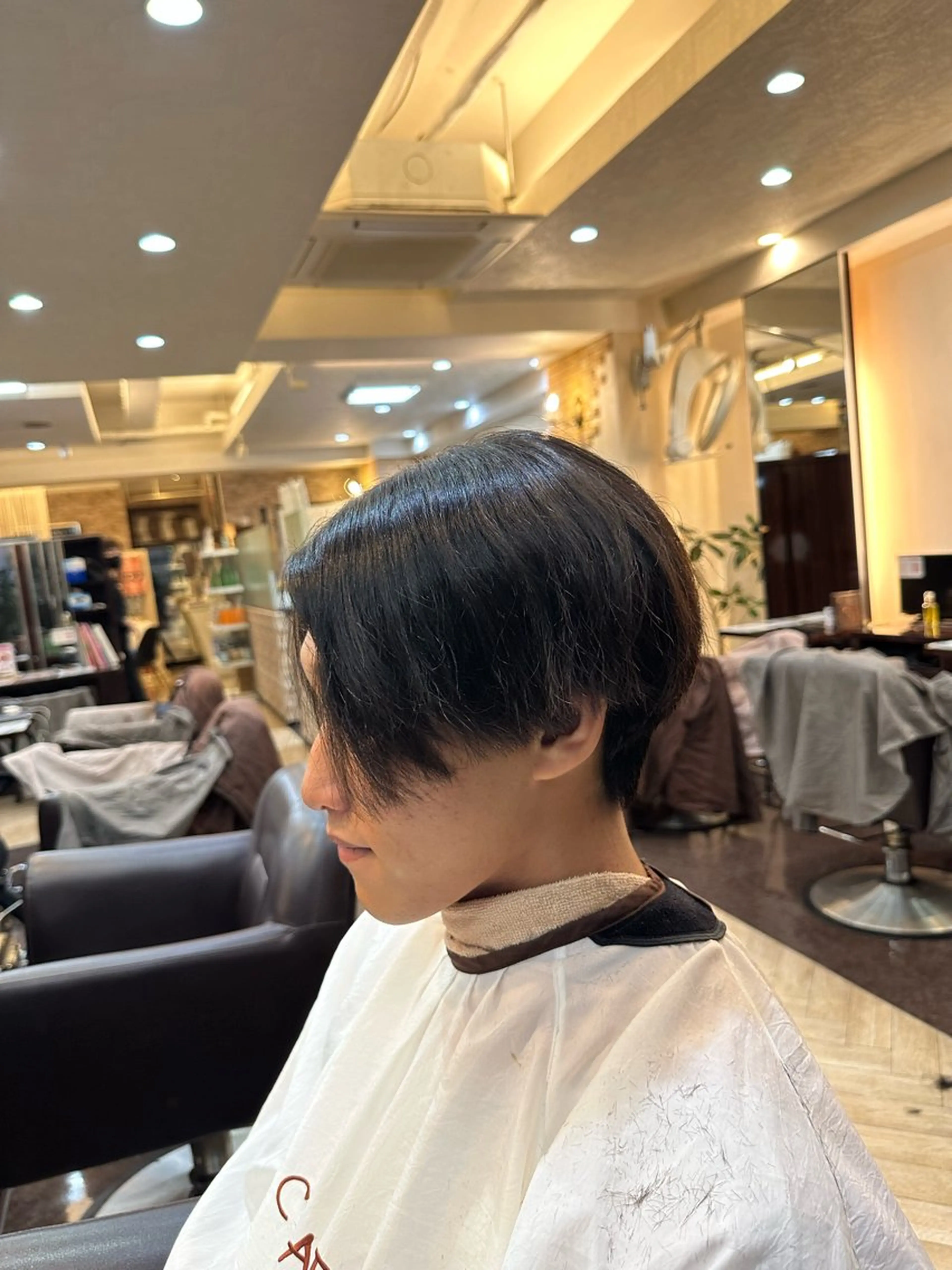 メンズ センターパート メンズ韓国風 マッシュ 縮毛矯正&髪質改善/ きょうの🐺のヘアスタイル