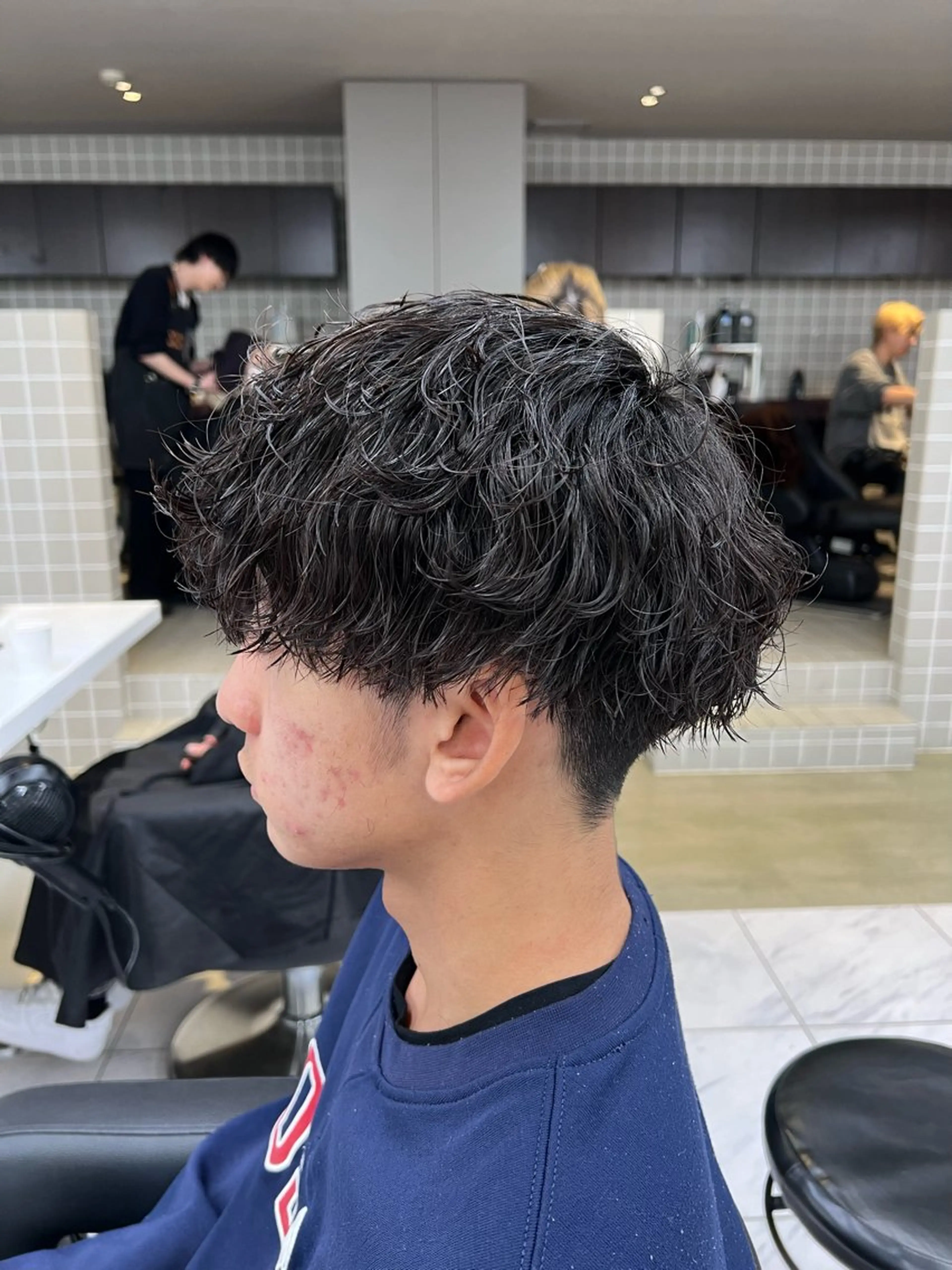 ロング カラー カット パーマ 韓国レイヤーカット /REIのヘアスタイル