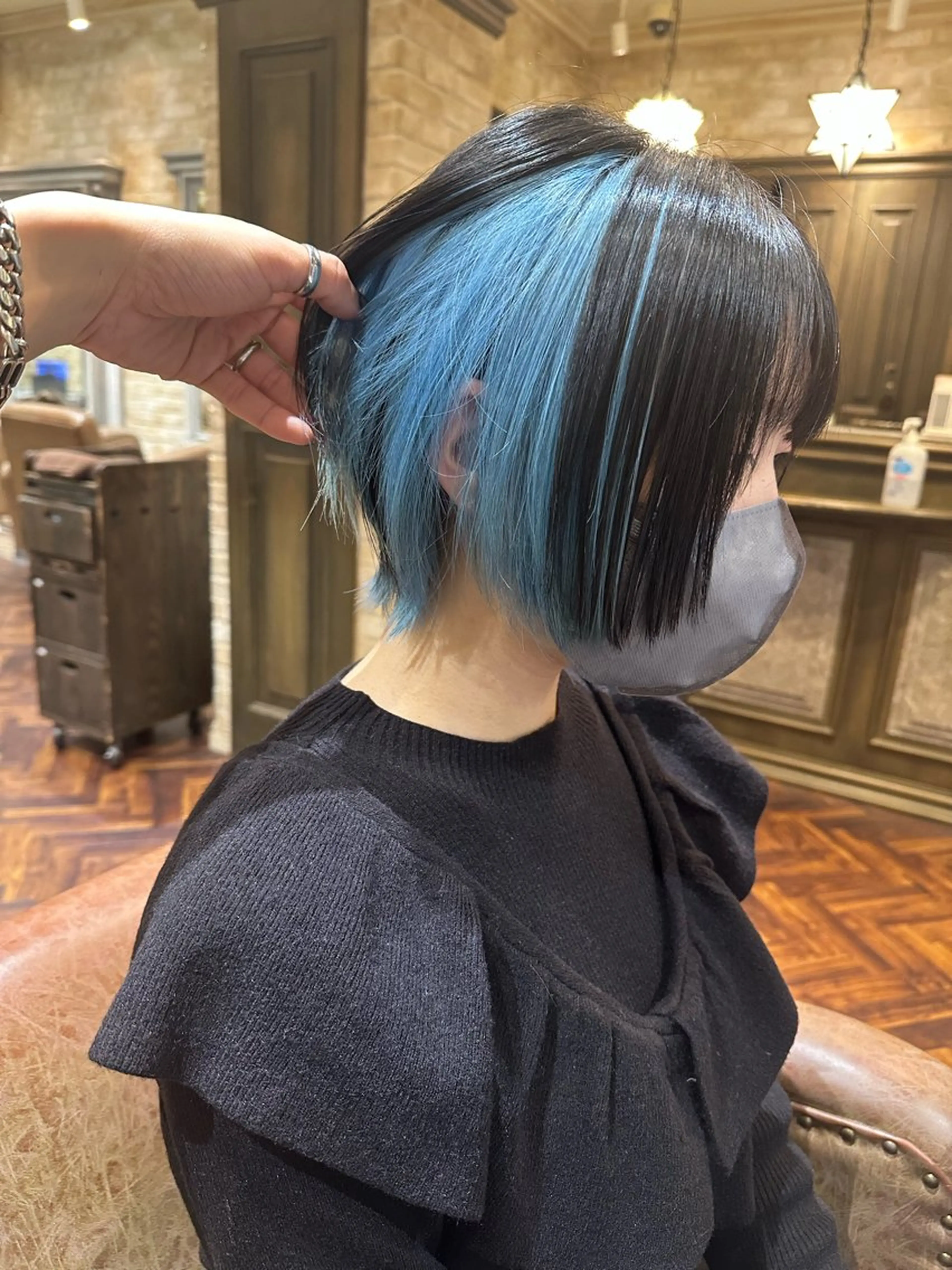 ミディアム 渋谷/プルエクステ/ ハイトーン/みきとのヘアスタイル