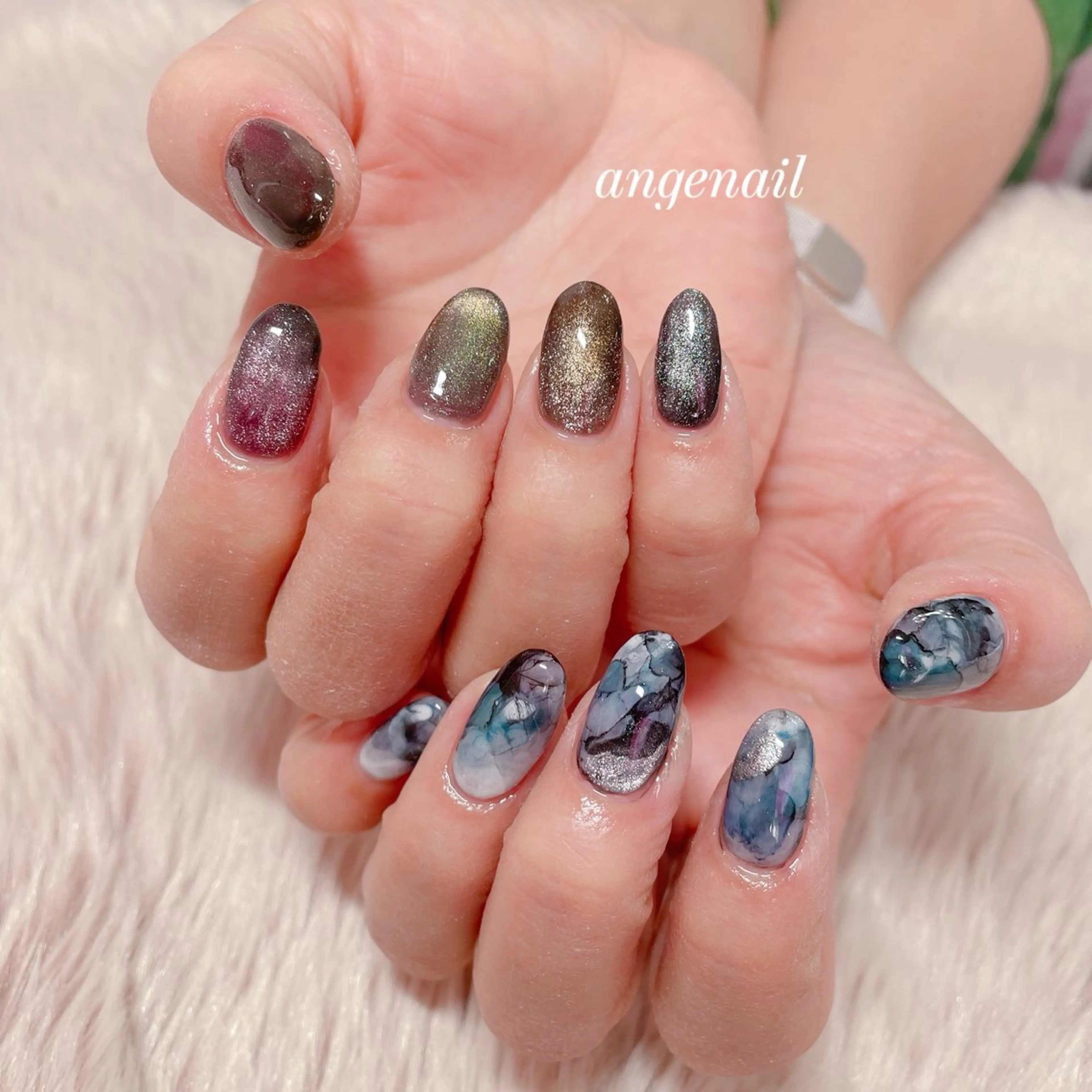 ネイル ハンドネイル オーナーネイリスト MAKIのネイルデザイン