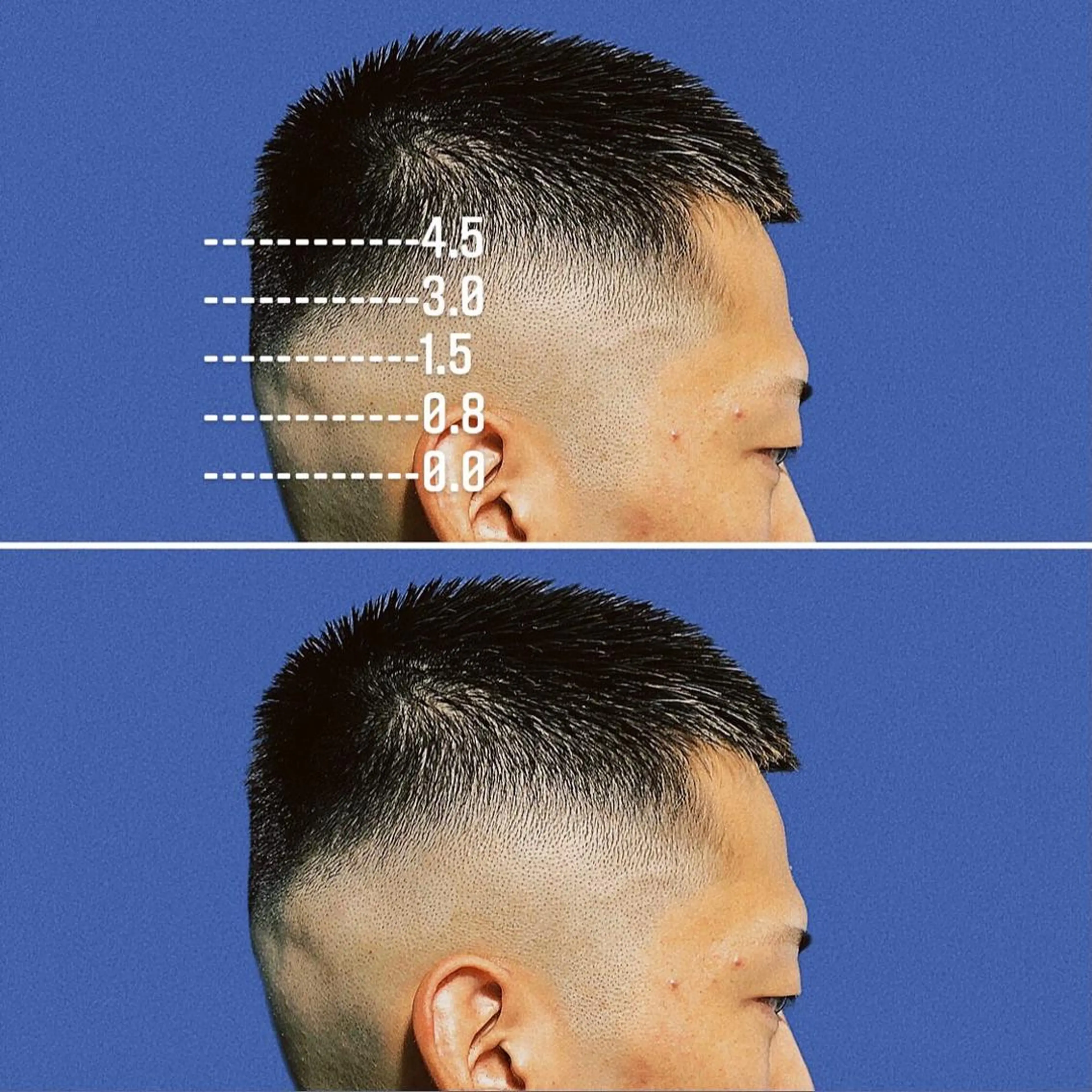 ショート カラー パーマ メンズ フェードカット メンズハイトーン メンズパーマ ハイトーンカラー &CREW スタッフのヘアスタイル