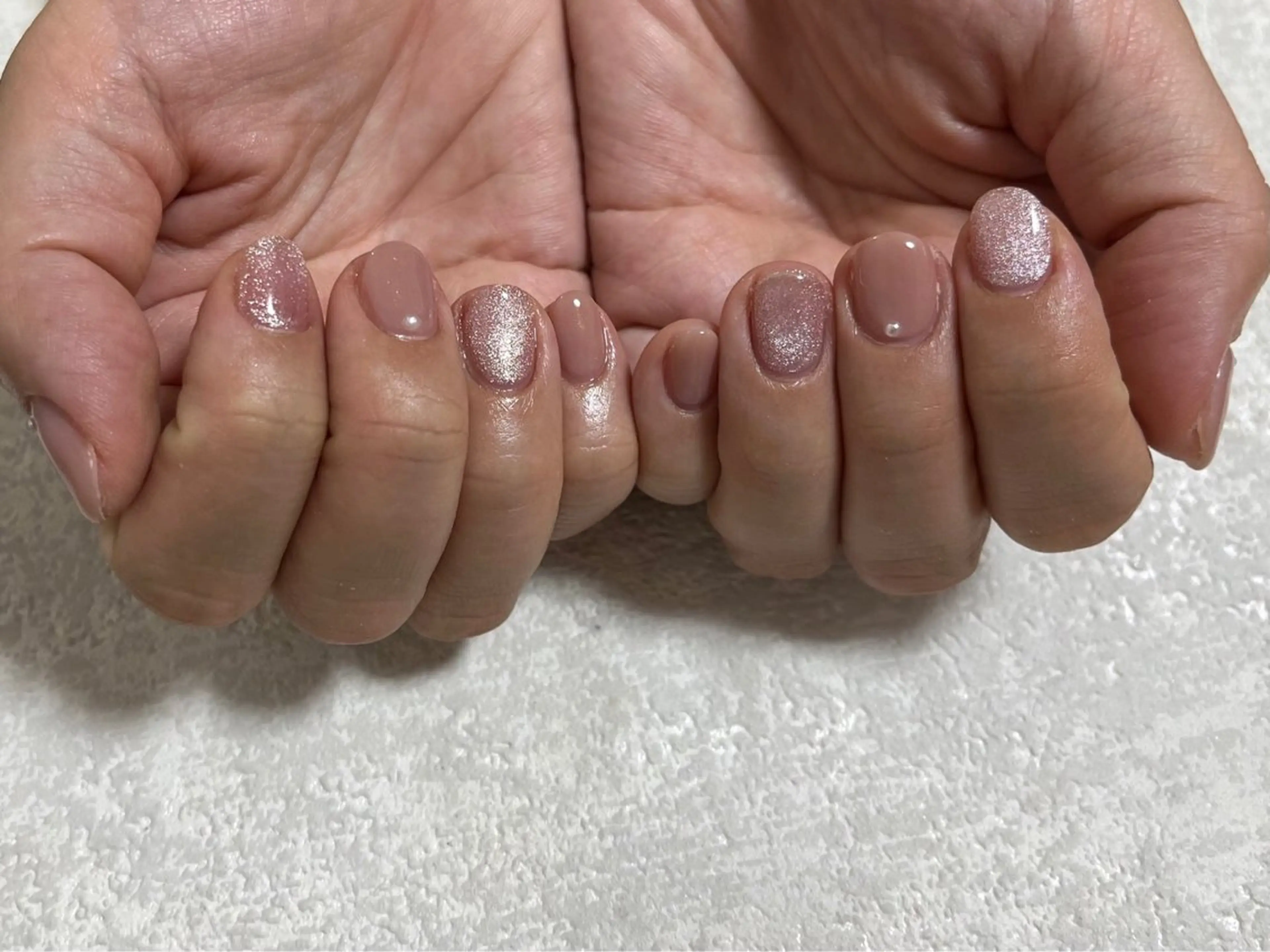 ネイル オーロラネイル フットネイル フレンチネイル ジェルネイル 韓国ネイル ハンドネイル Mogu nail 二子玉川のネイルデザイン