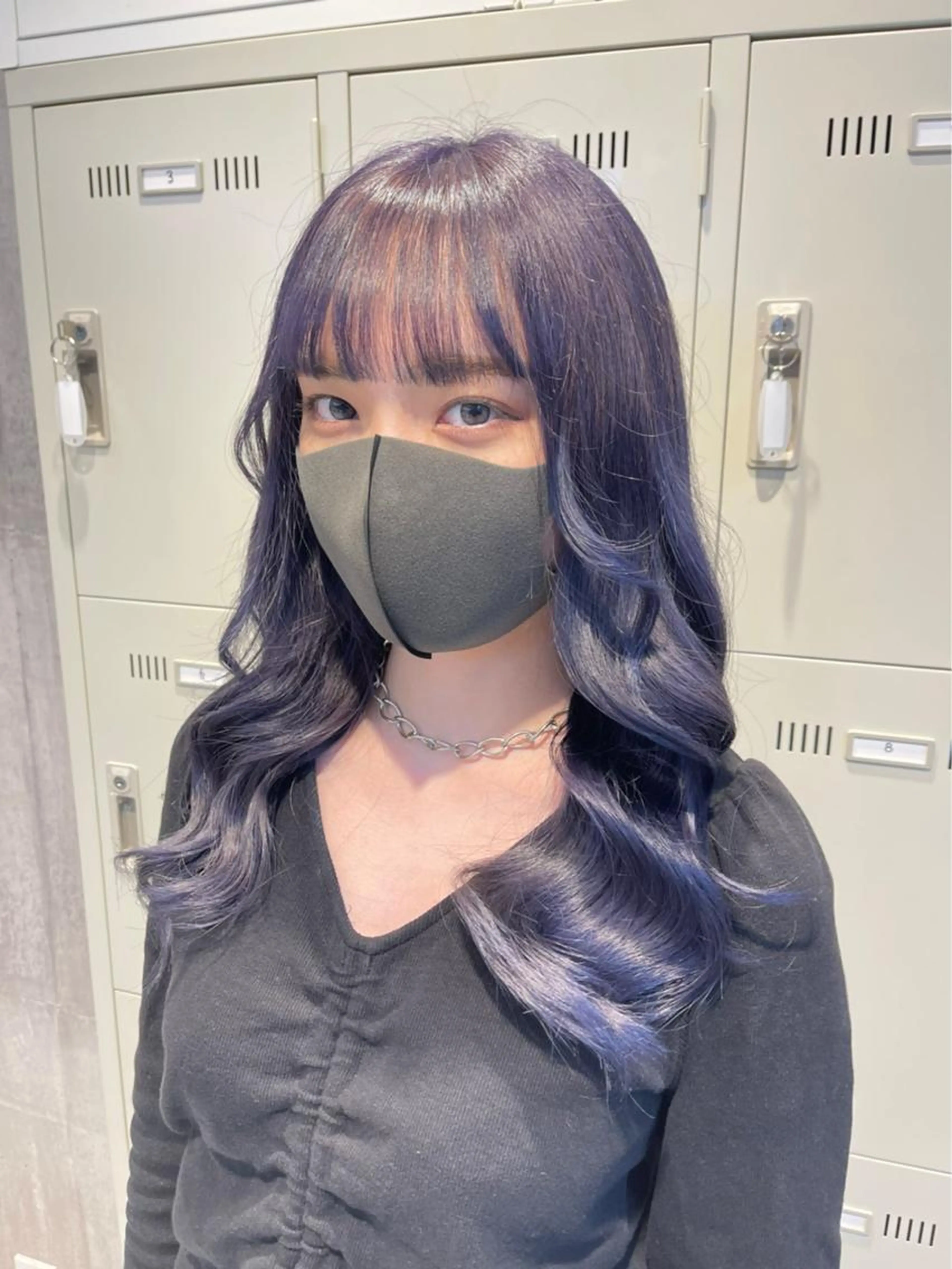 🍇紫系カラー限定🍇韓国風パープルカラー・ラベンダーカラー💜ブリーチ込みダブルカラー&毛髪補修トリートメント💓💓の写真