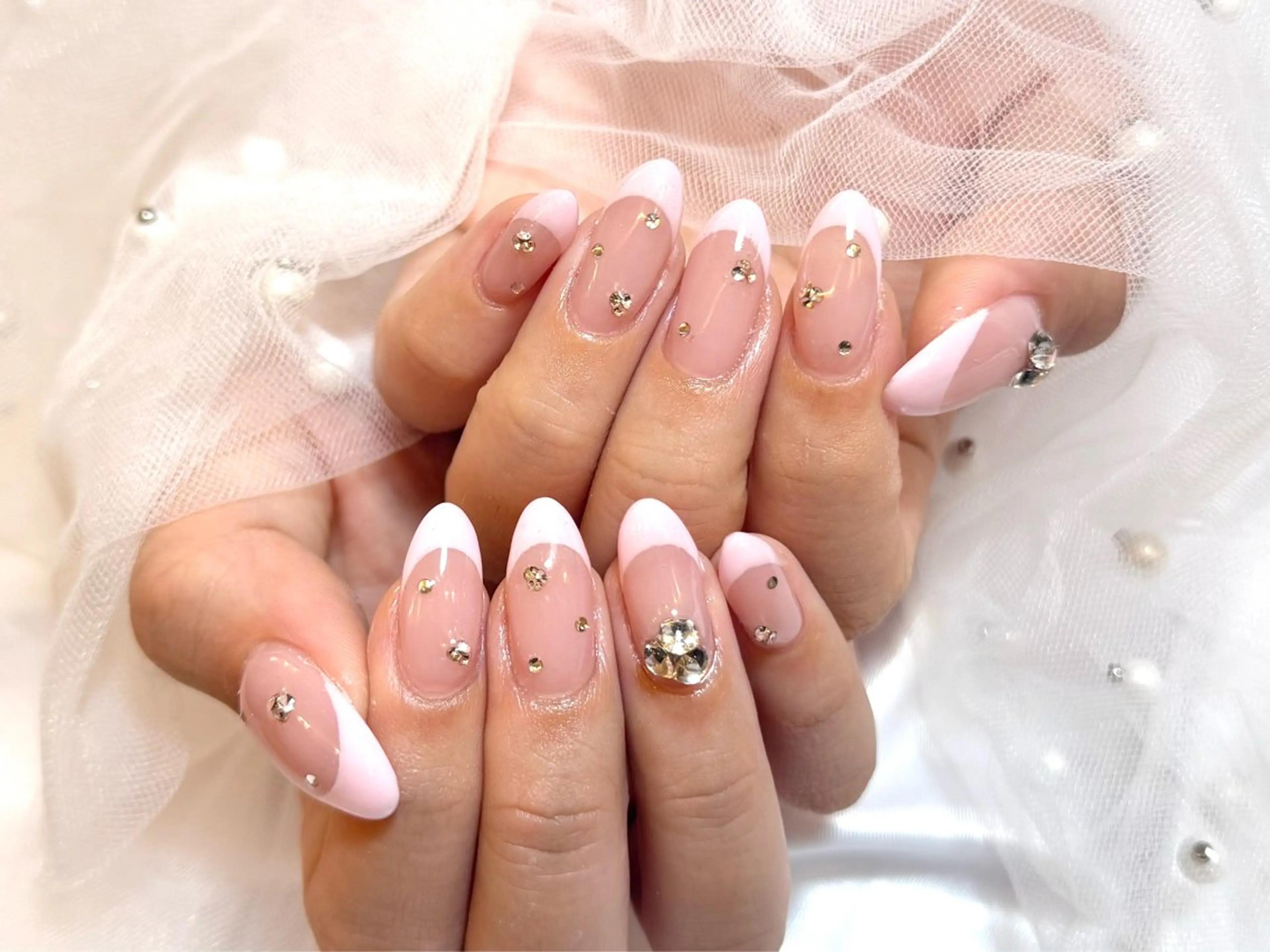 【12月限定‼️🎄】バーチャルフレンチネイル°ʚ🎀ɞ°.（オフケア込✨️）の写真