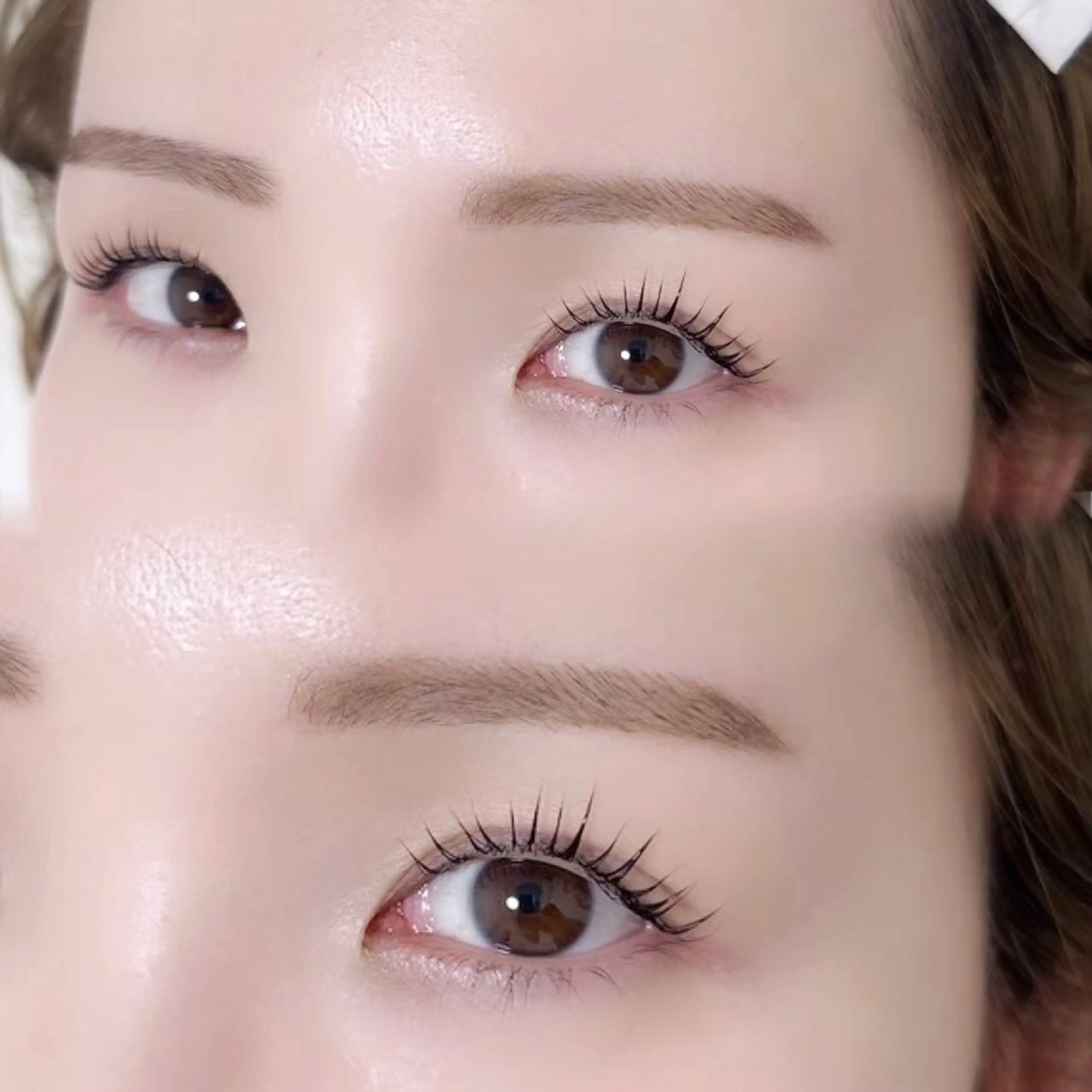 マツエク・マツパ 韓国風マツエク 一重×まつ毛パーマ マツパ アイブロウ33 薬院店のマツエク・マツパデザイン