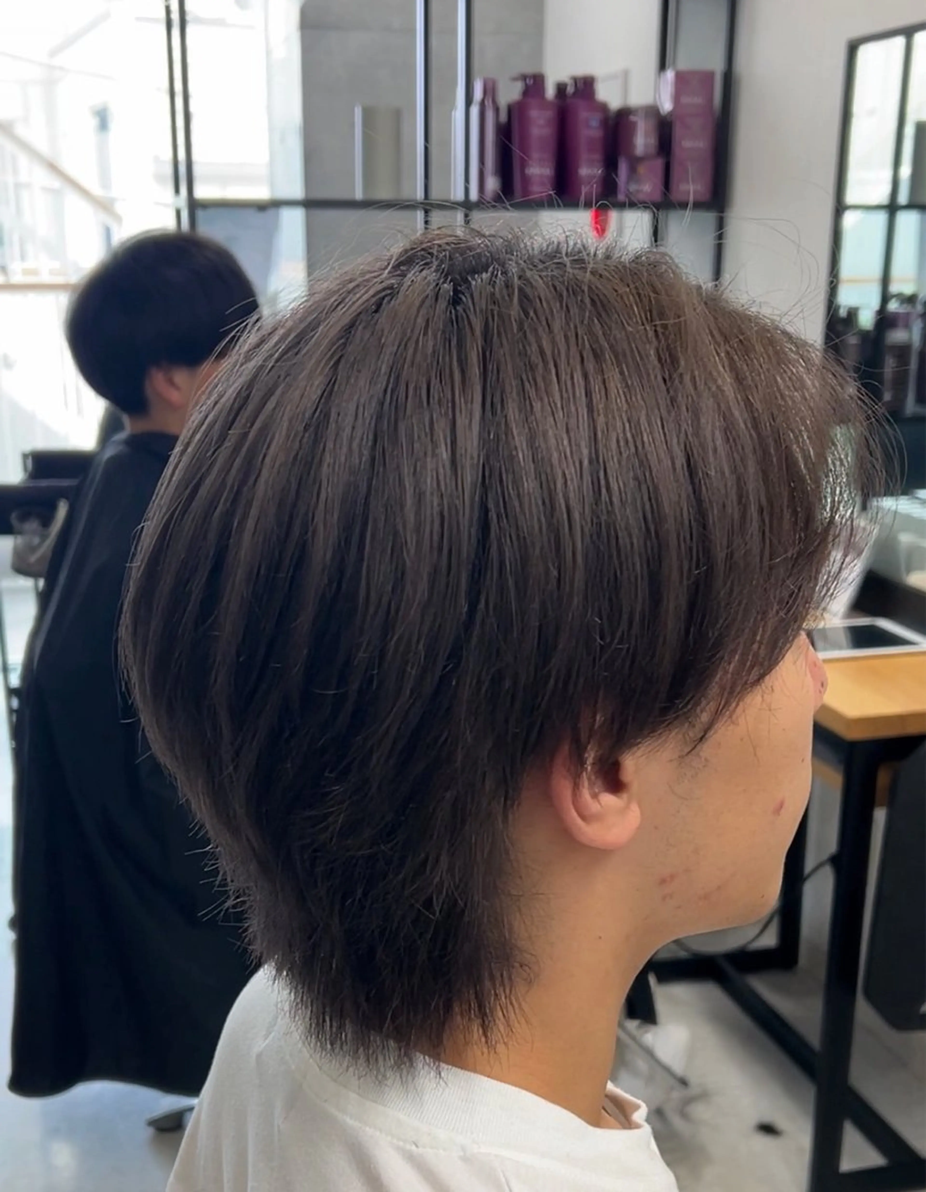 メンズ カット ヘアカラー トリートメント ヘッドスパ ヘアセット カズキ🌼曲がる縮毛 ／くせ毛パーマのヘアスタイル