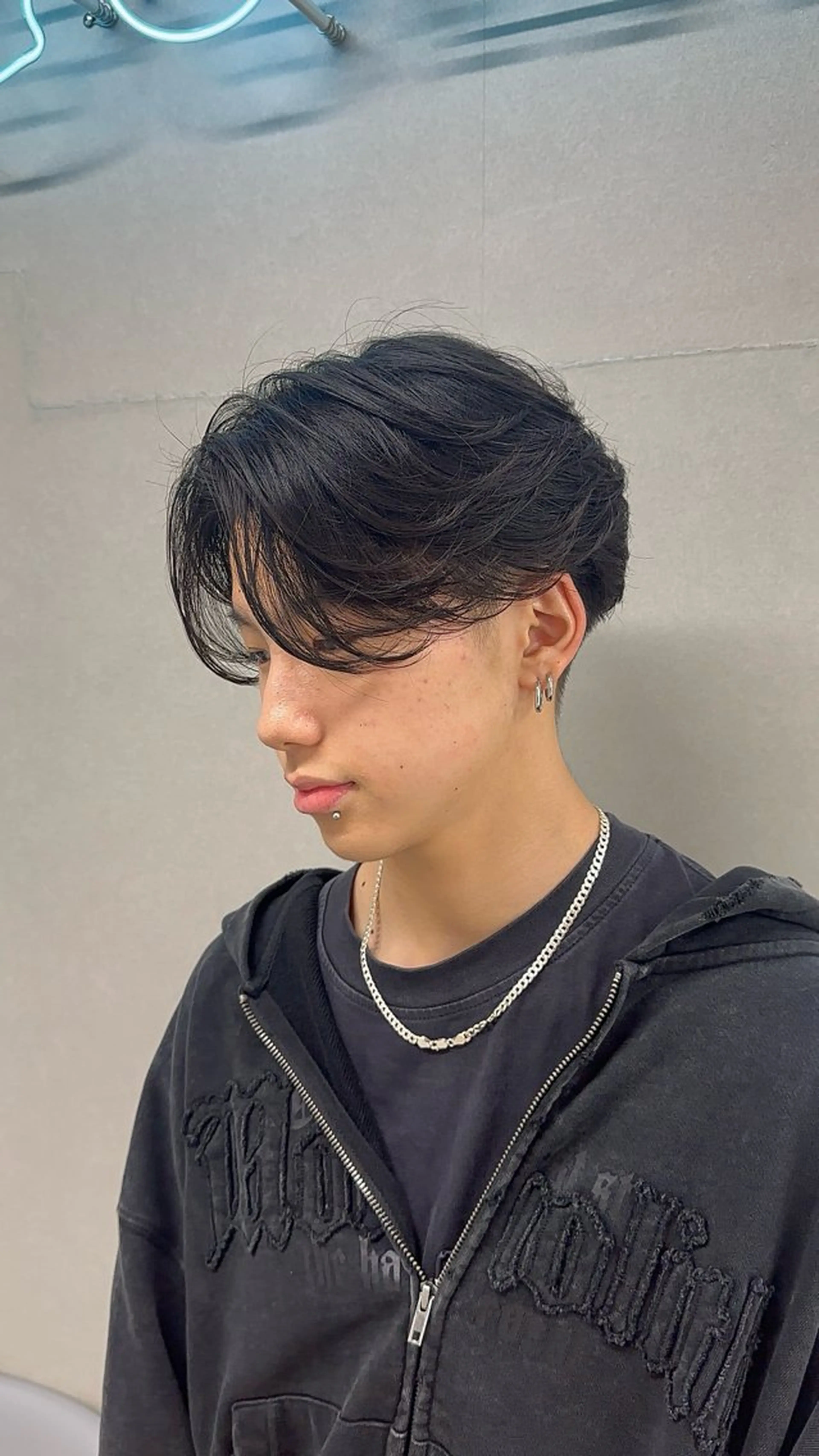 パーマ メンズ カット パーマ ニュアンス/フェザー /ウルフ/伶馬のヘアスタイル