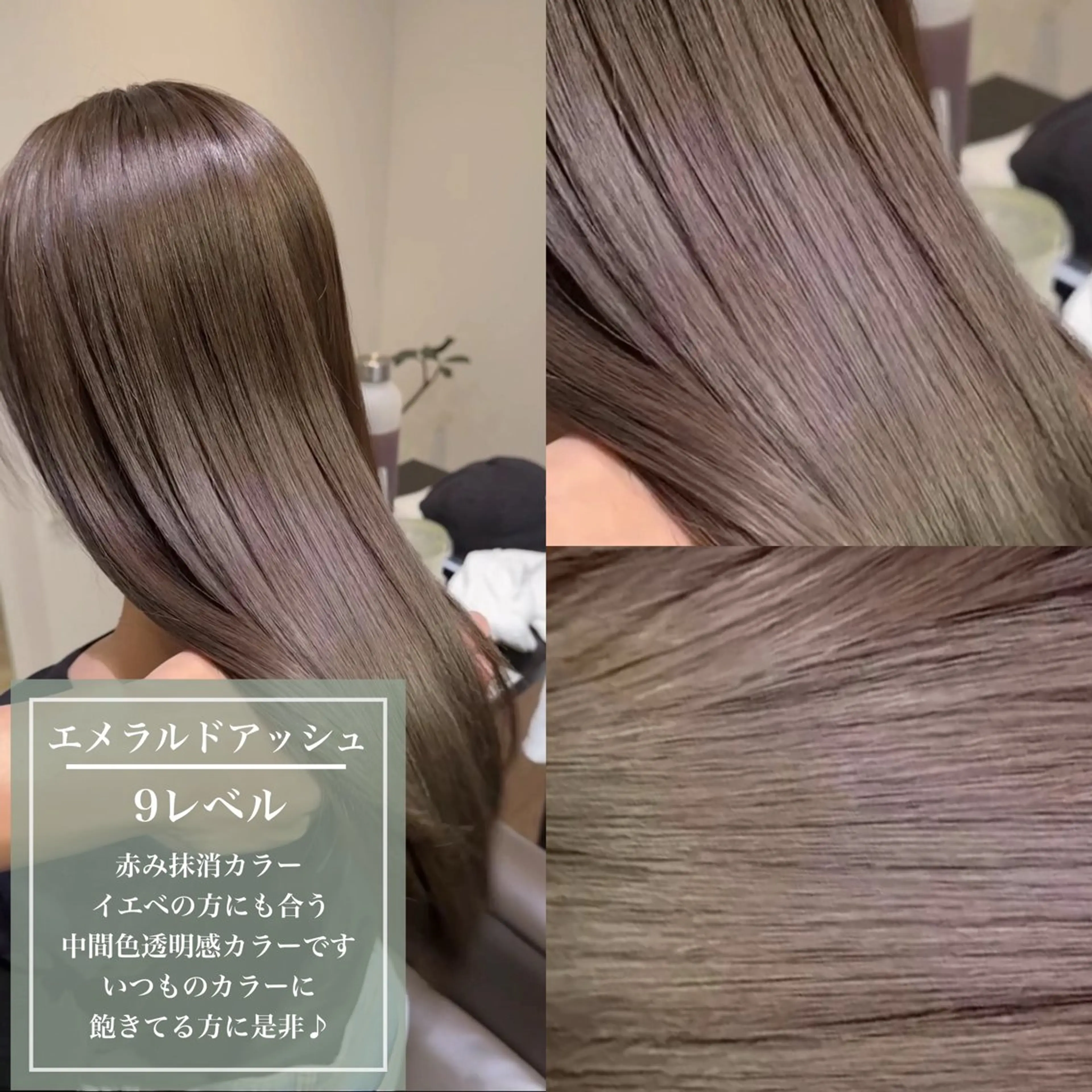 ミディアム カラー アッシュ イルミナカラー オレンジ カット ヘアカラー トリートメント ✨髪質改善特化✨ Grand Linkのヘアスタイル