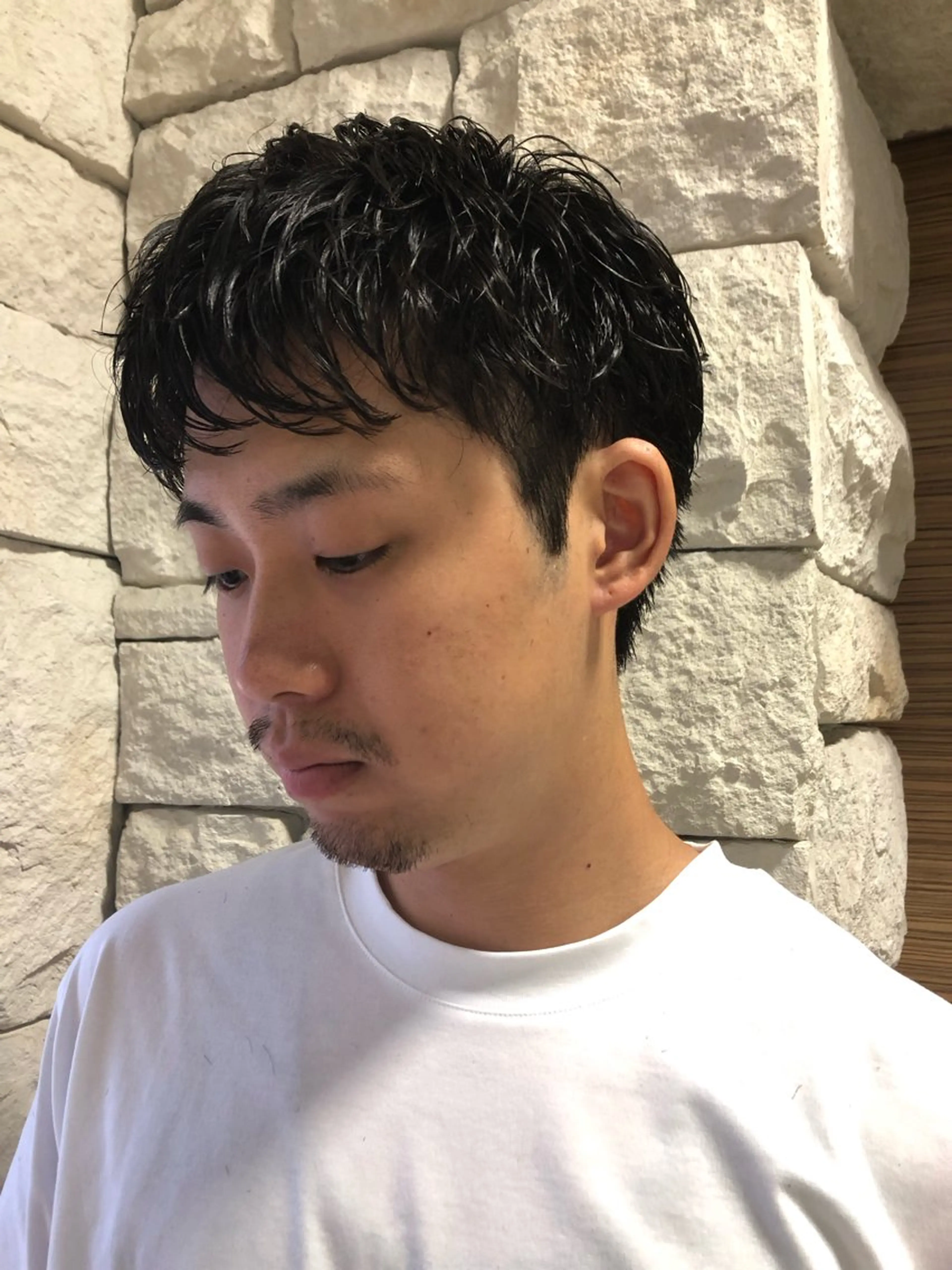 パーマ ヘアアレンジ メンズ カット パーマ トリートメント ヘアセット ainico+所属・メンズ特化✂️栗原 侑也のヘアスタイル