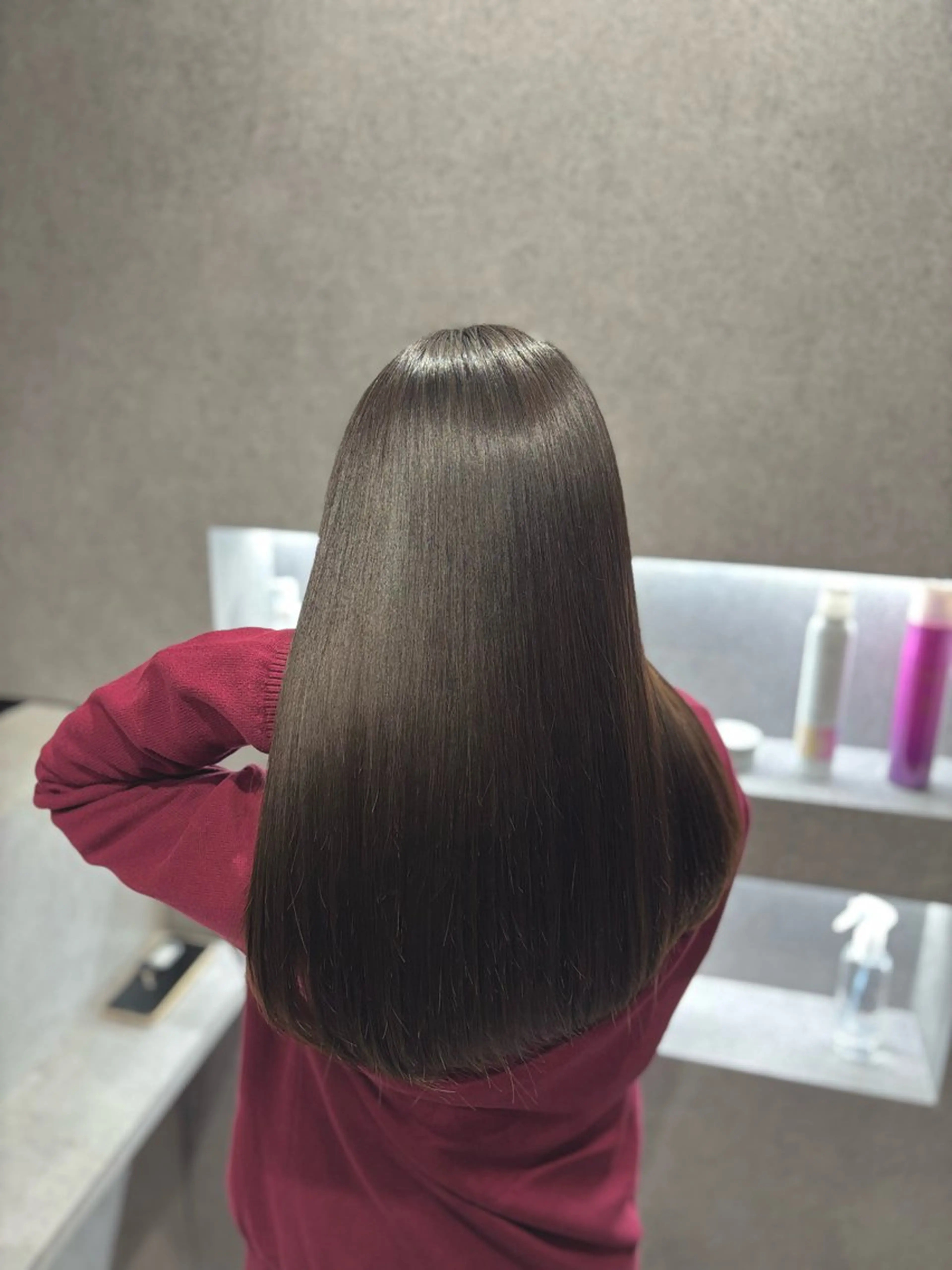 ロング カラー 縮毛矯正 カット 縮毛矯正 トリートメント little 小濱彰太のヘアスタイル