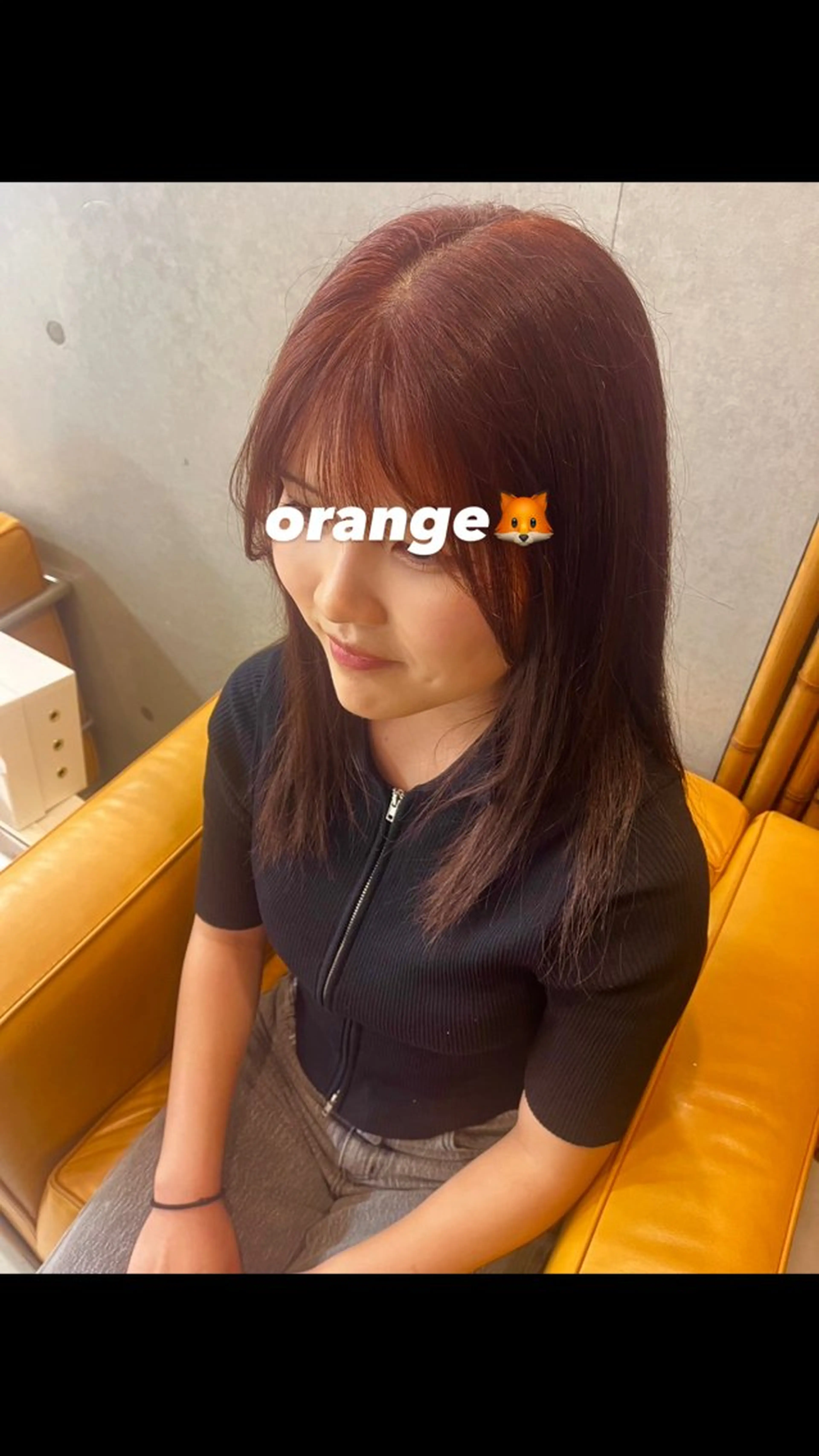 セミロング 稲吉 由莉穂のヘアスタイル